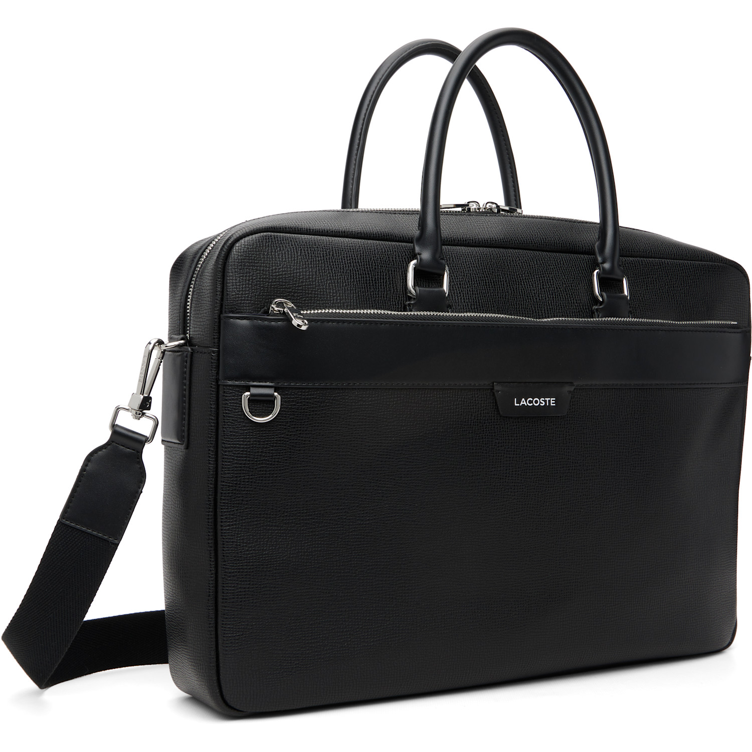  Lacoste Black Slim Computer Bag 