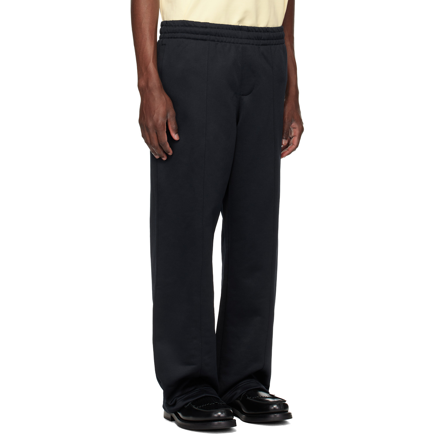  Lacoste Black Loose Fit Fleece Sweatpants 