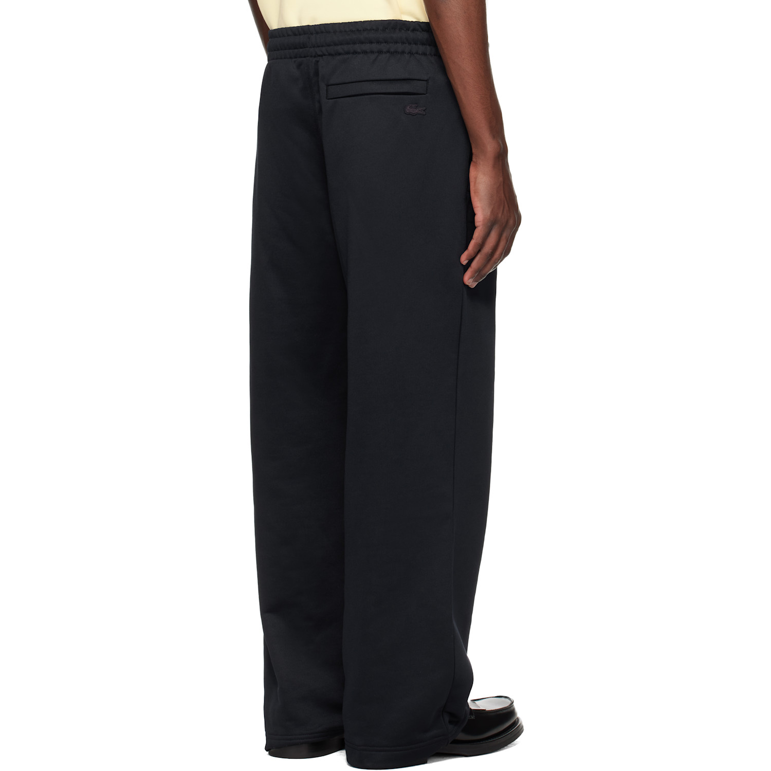  Lacoste Black Loose Fit Fleece Sweatpants 