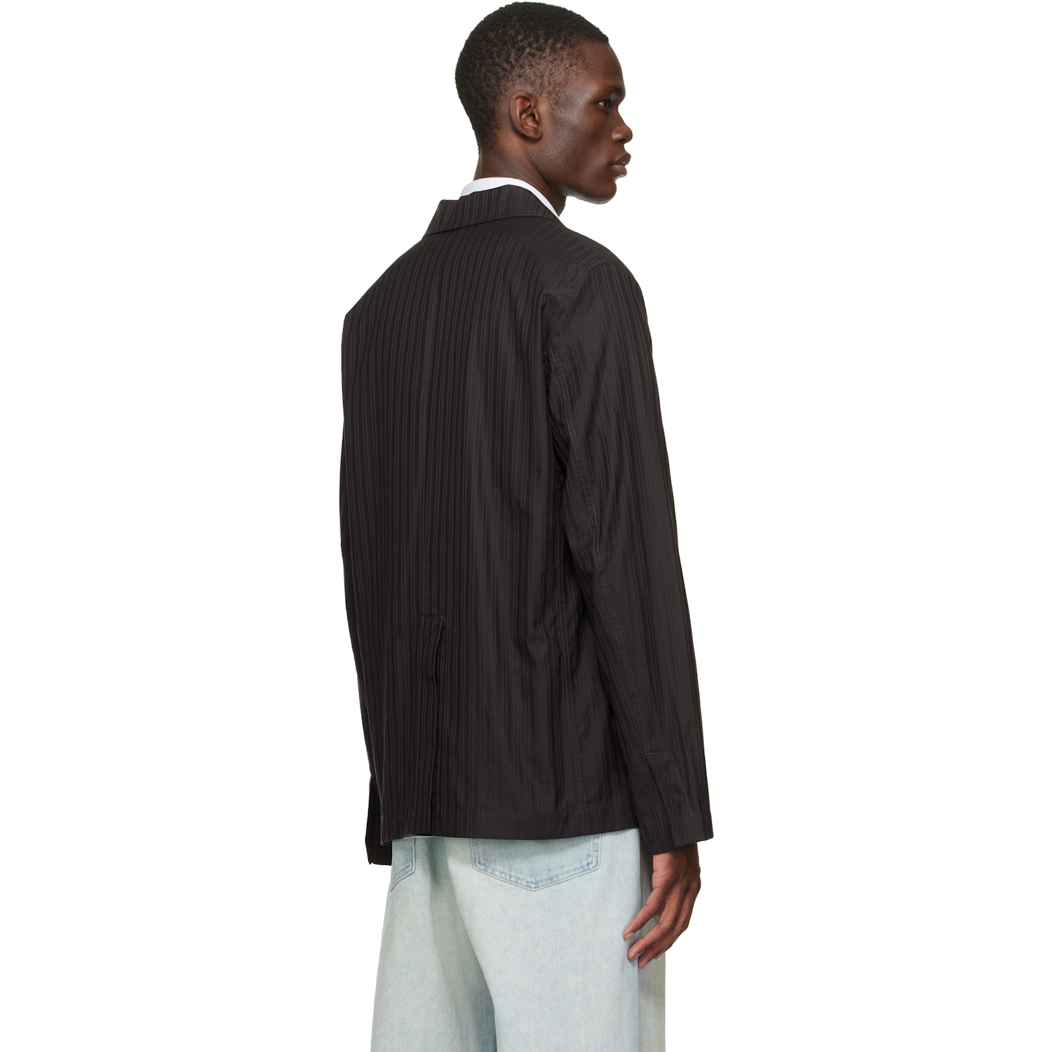  Lacoste Brown Elevated Seasonal Blazer 