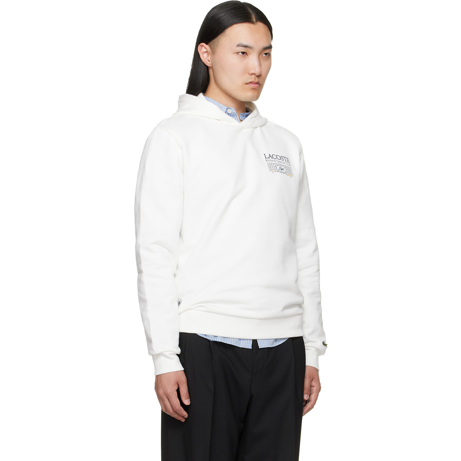  Lacoste Off-white Roland-garros Edition Graphic Hoodie 