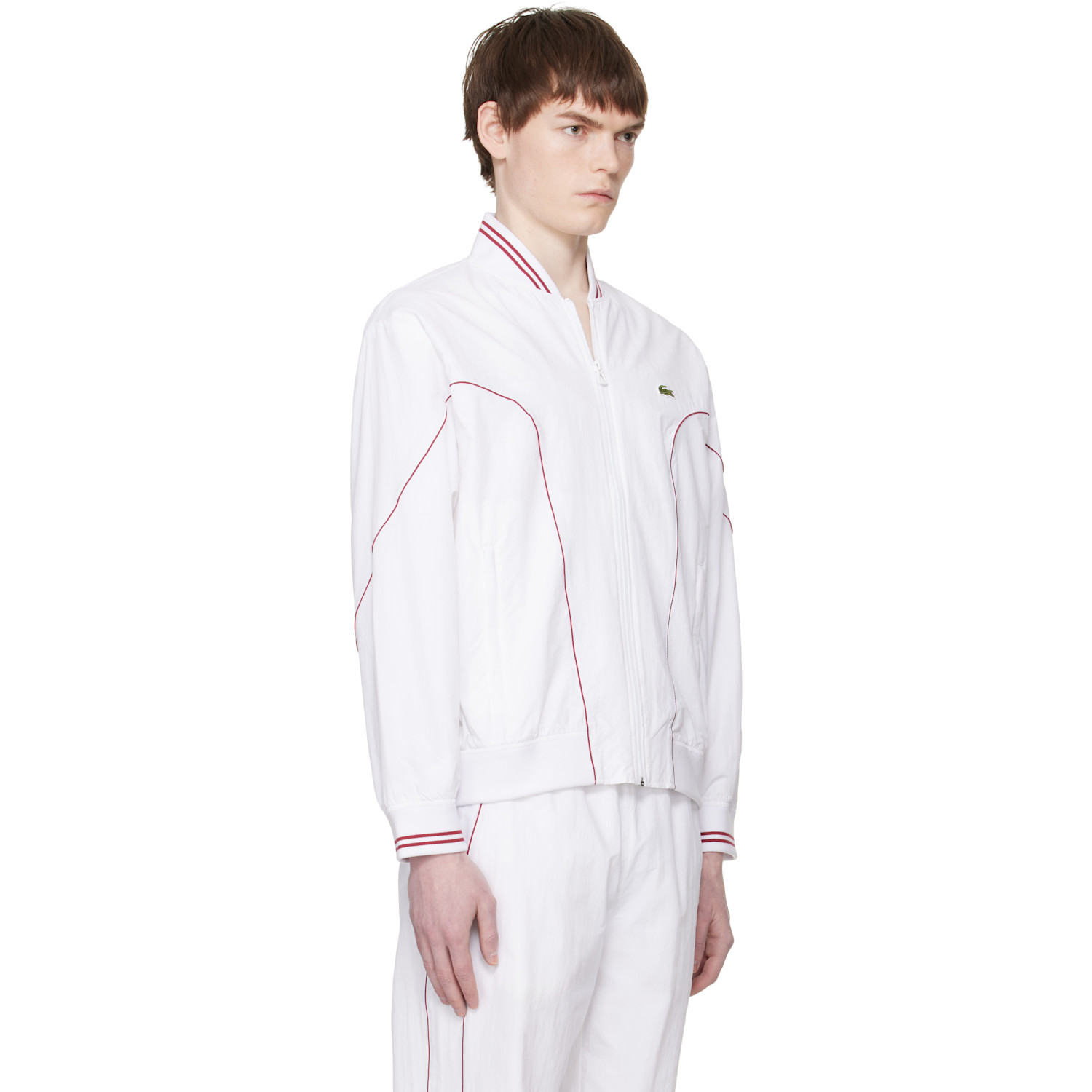  Lacoste White Top Tier Track Jacket 