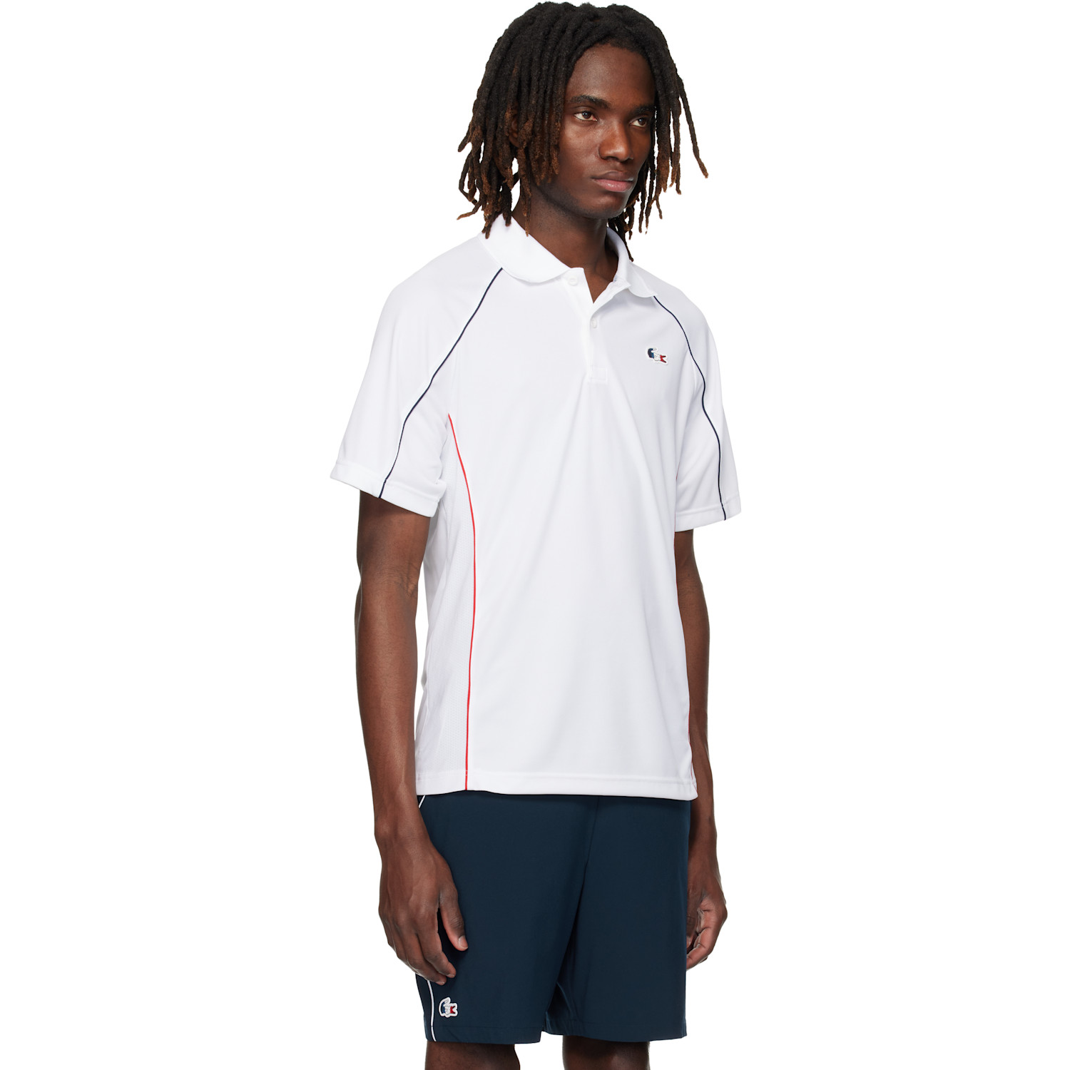  Lacoste White French Tennis Team Polo 