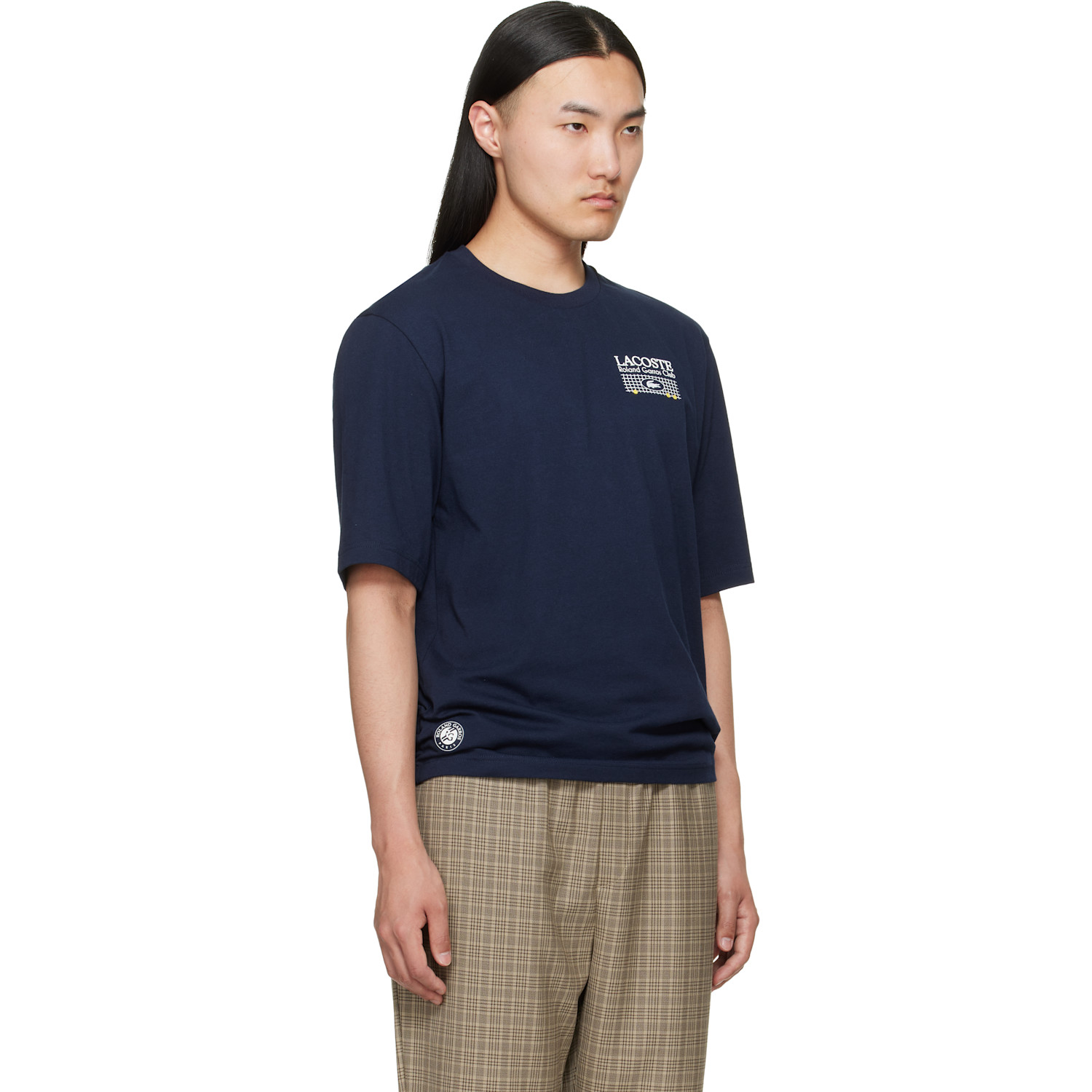  Lacoste Navy Roland-garros Edition Graphic T-shirt 