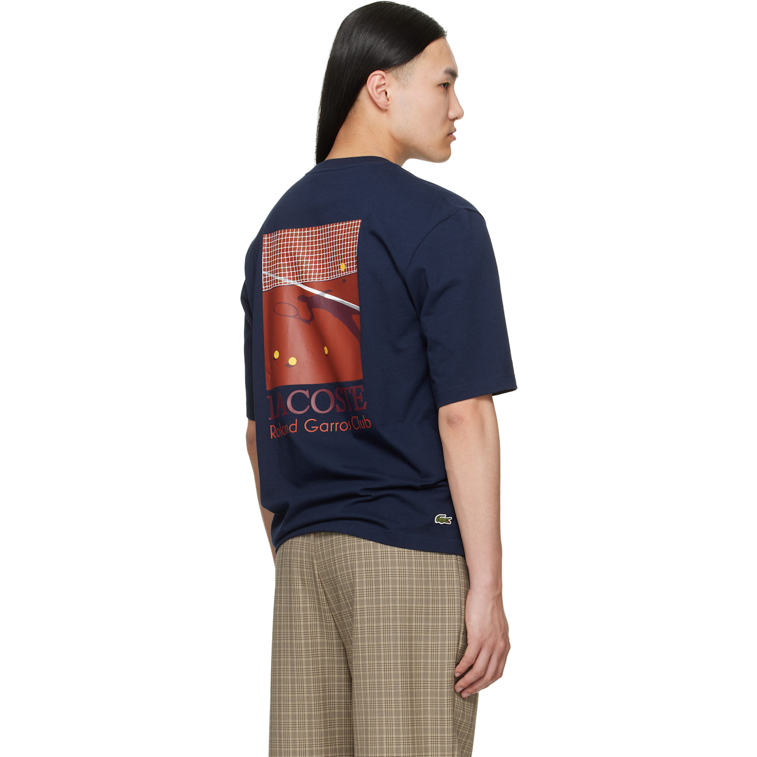  Lacoste Navy Roland-garros Edition Graphic T-shirt 