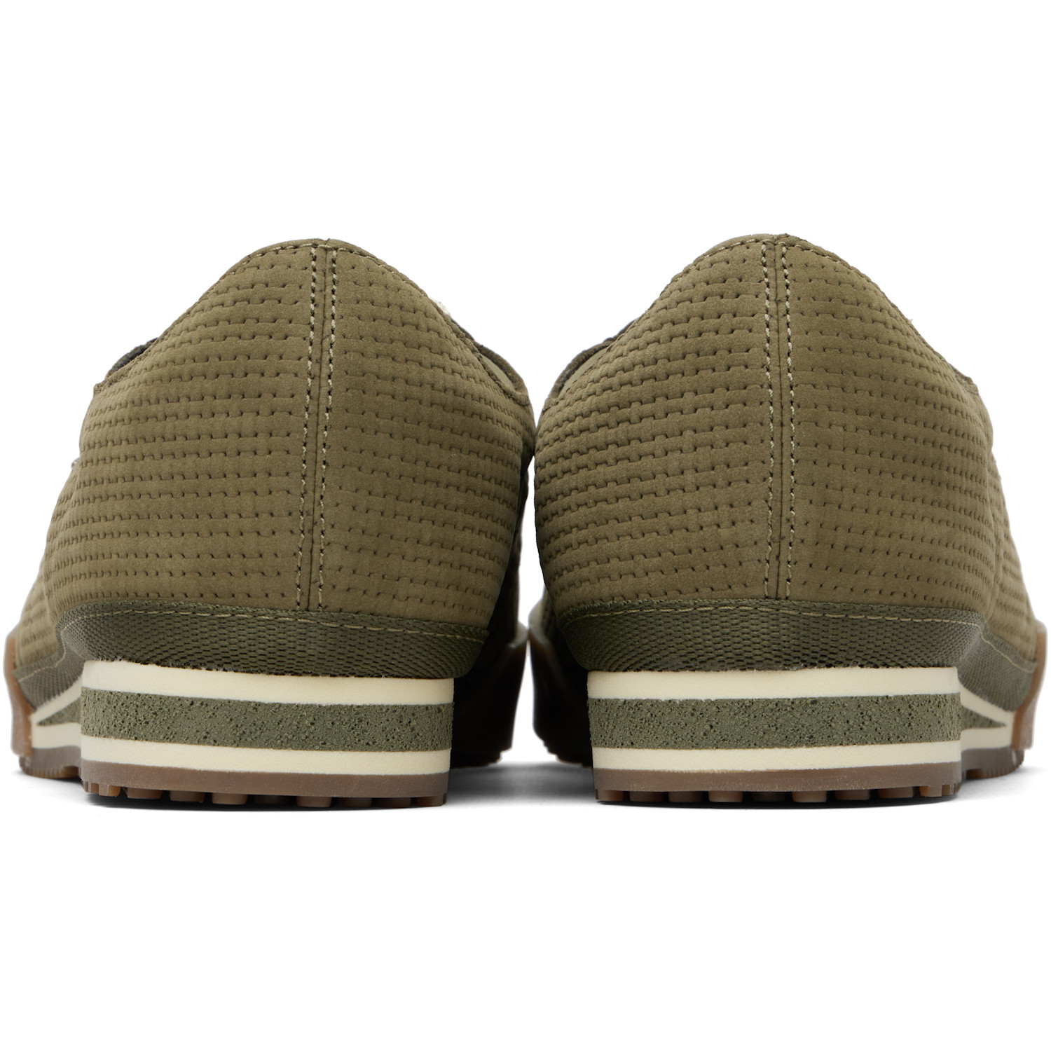  Lacoste Khaki Aura Leather Sneakers 