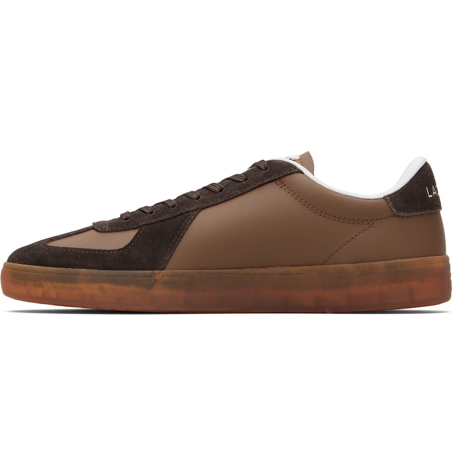  Lacoste Brown Baseshot Pro Leather Sneakers 