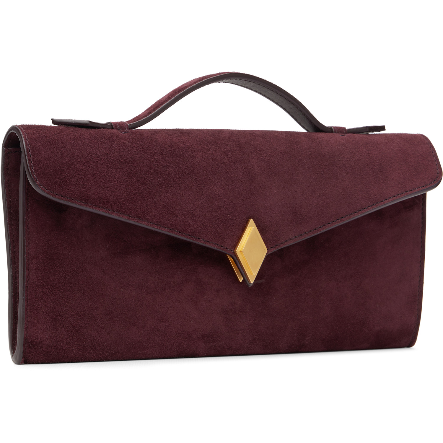 Métier Burgundy Edge Clutch 
