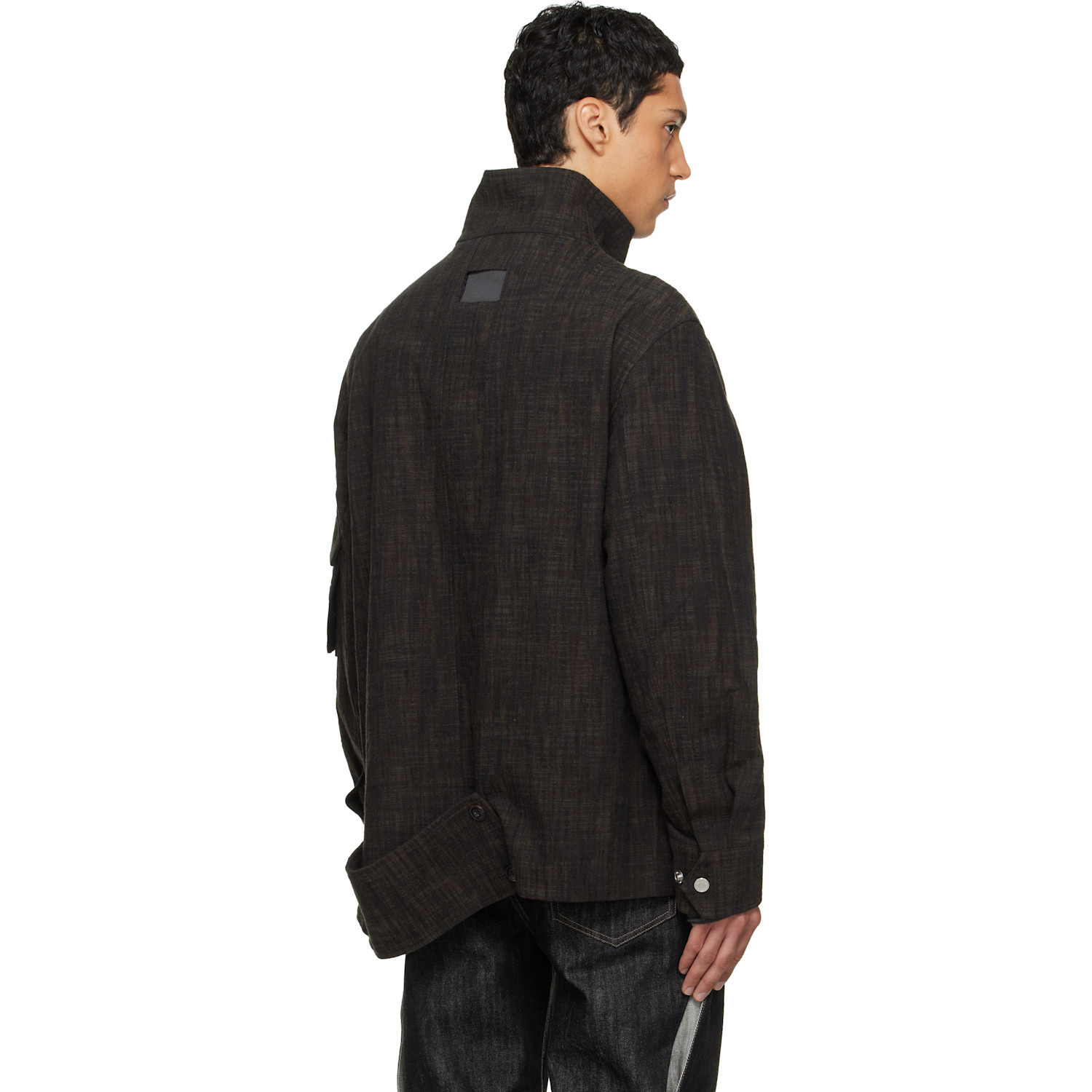  Nullus Black & Brown Deconstructed Multi-form M65 Jacket 