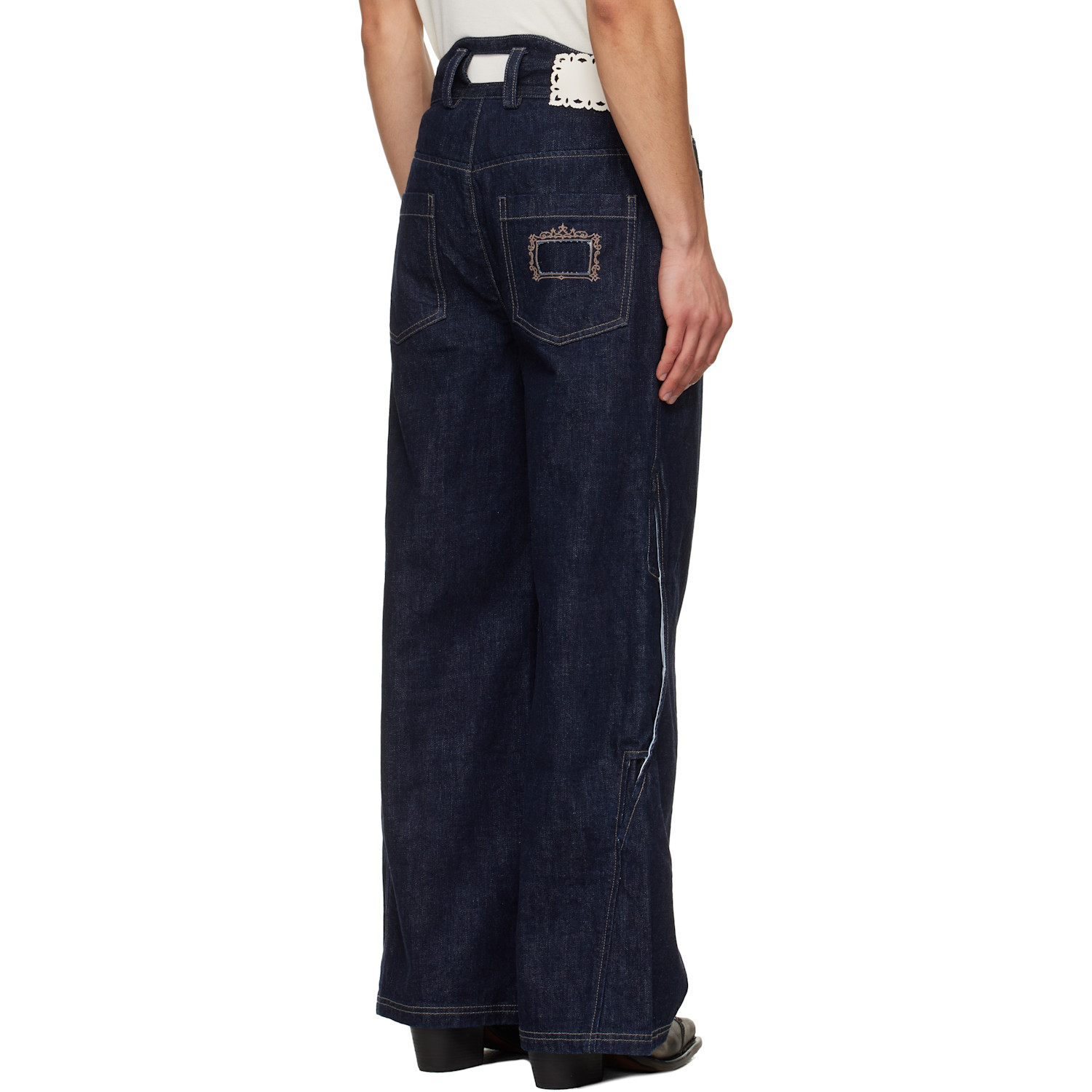  Nullus Navy Arrows Pocket Selvedge Jeans 