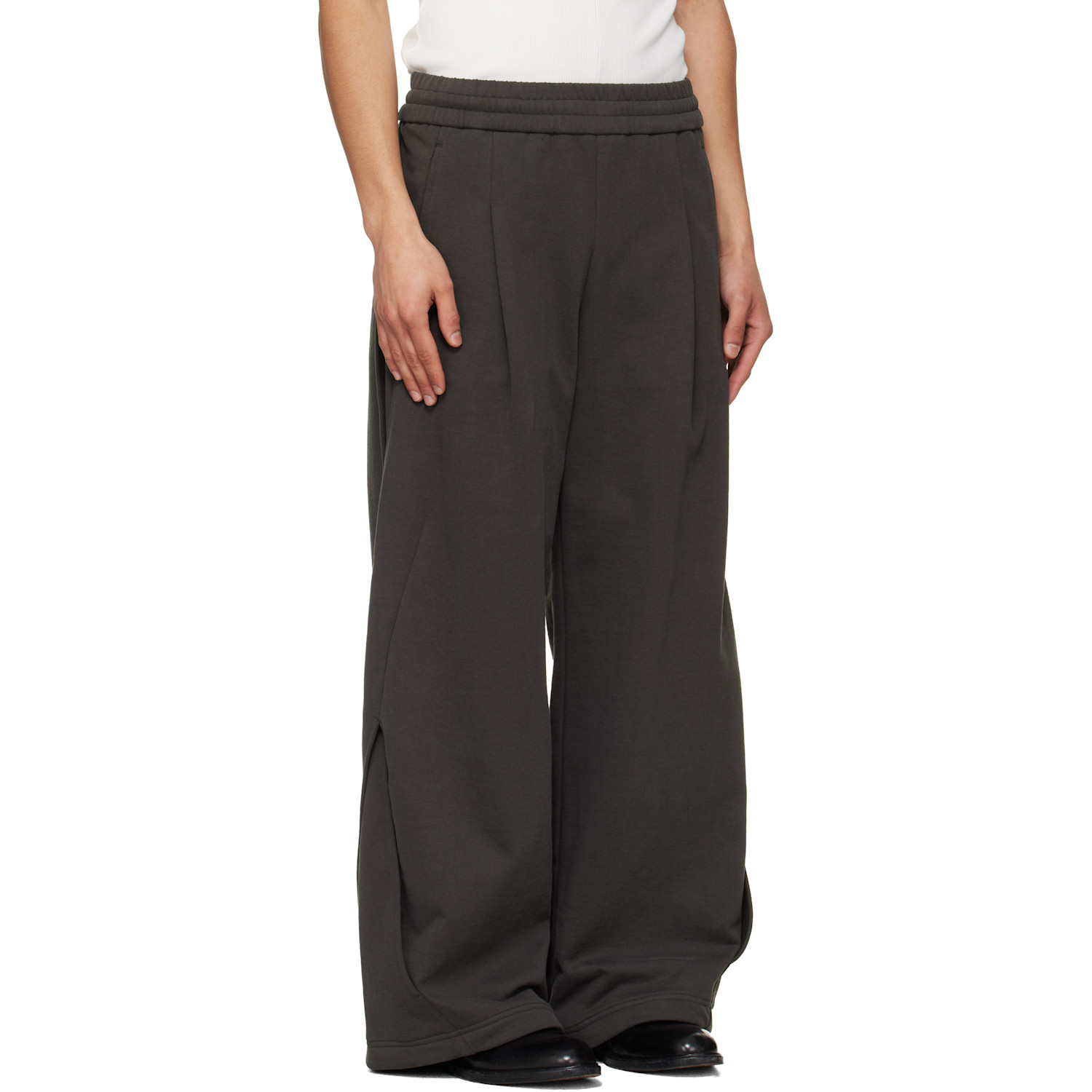  Nullus Gray Interweaved Sweatpants 