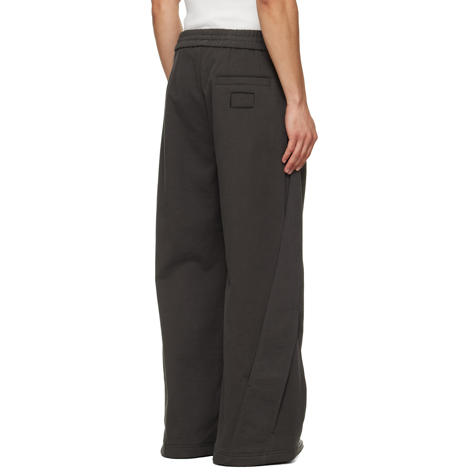  Nullus Gray Interweaved Sweatpants 