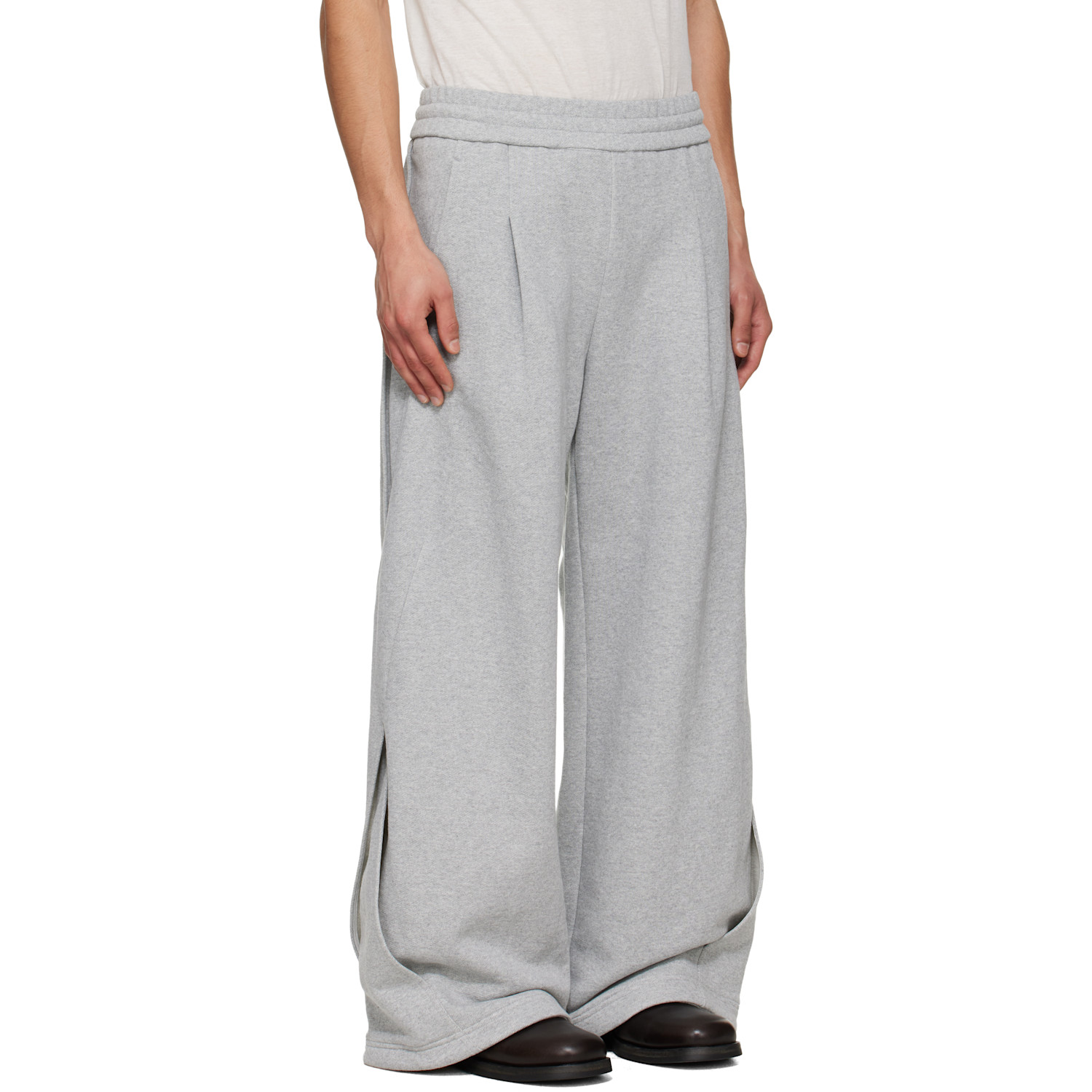  Nullus Gray Interweaved Sweatpants 