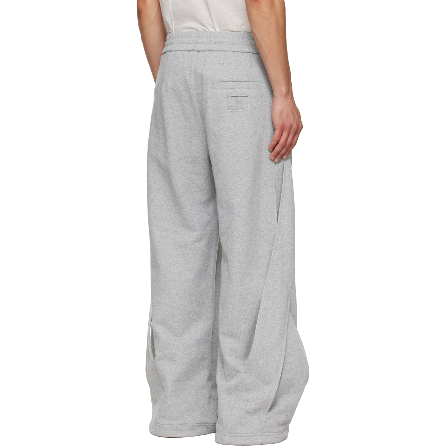  Nullus Gray Interweaved Sweatpants 