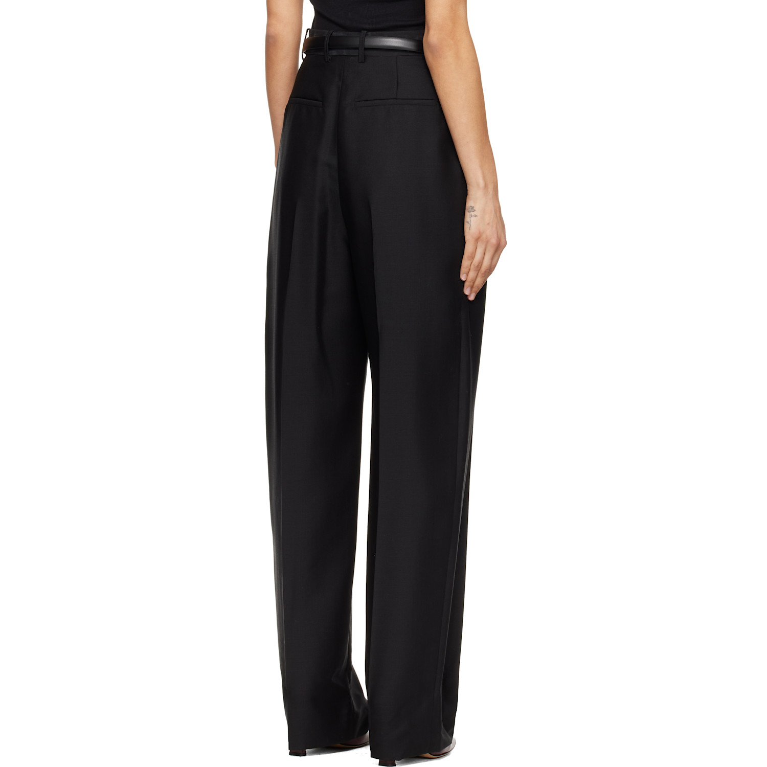  Wardrobe.nyc Black Light Mid Rise Trousers 