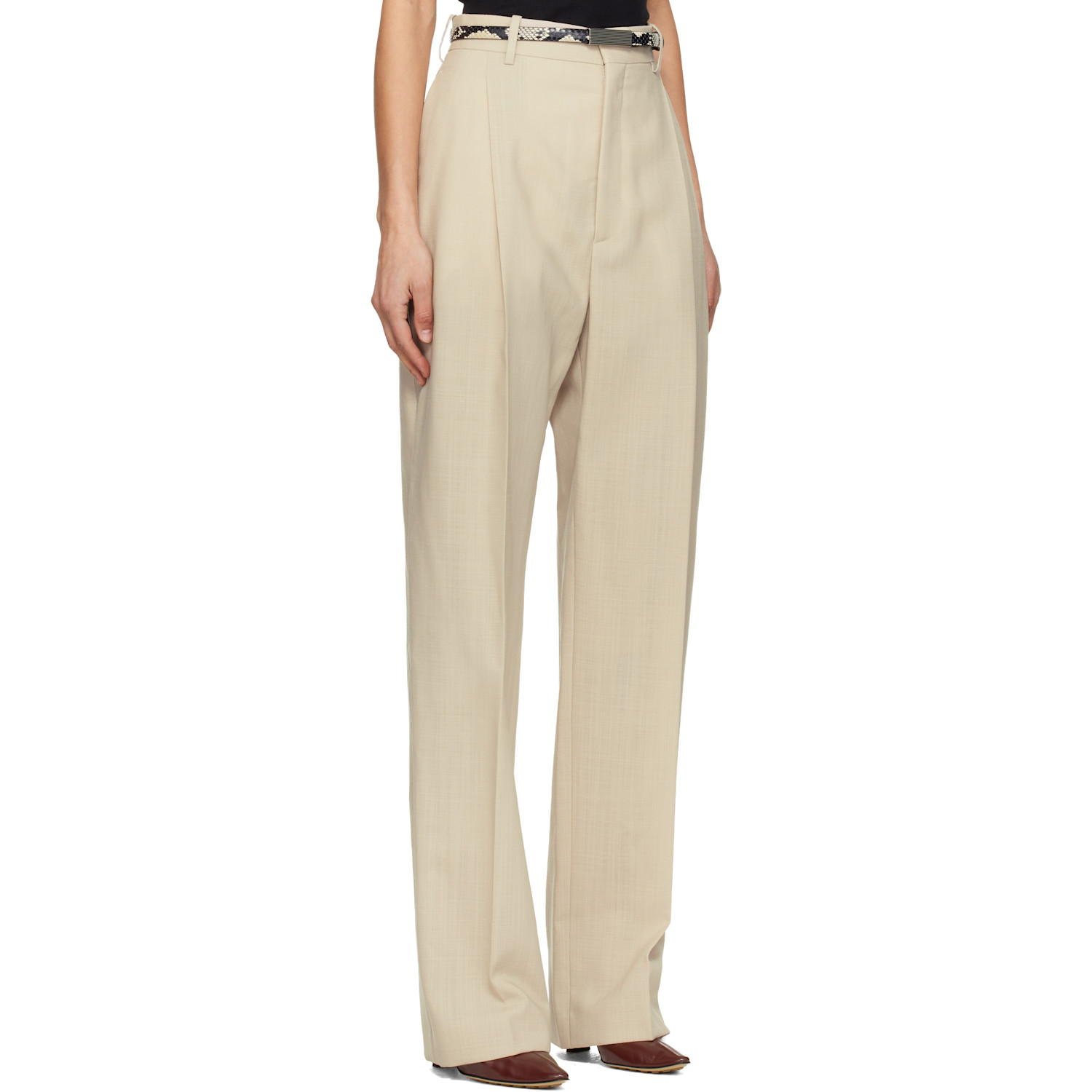  Wardrobe.nyc Black Light Mid Rise Trousers 