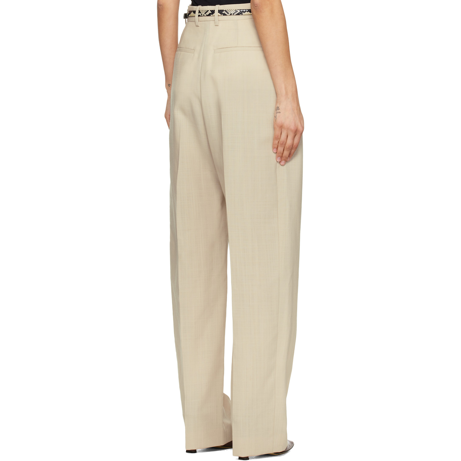  Wardrobe.nyc Black Light Mid Rise Trousers 