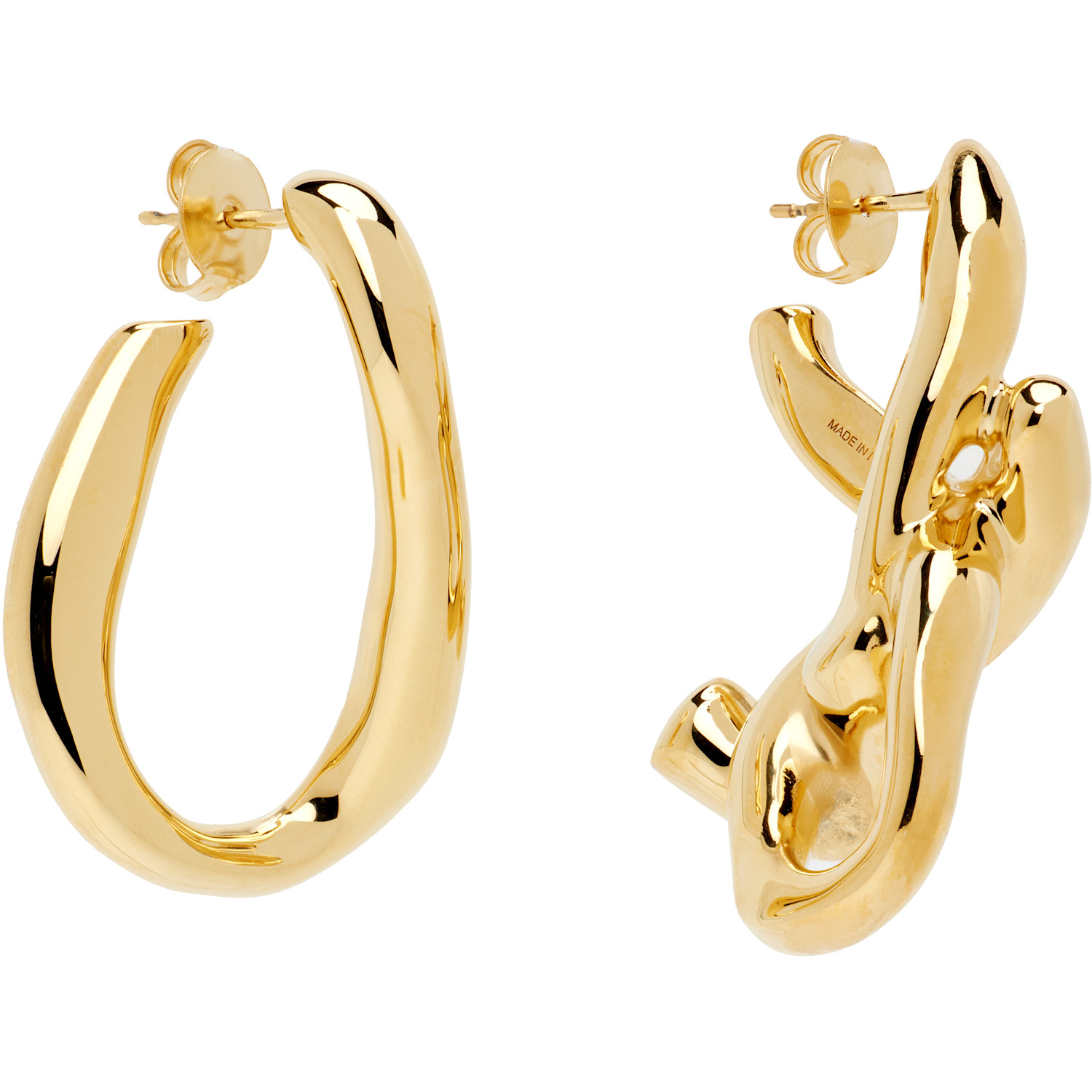  Givenchy Chain Link Asymmetric Earrings 