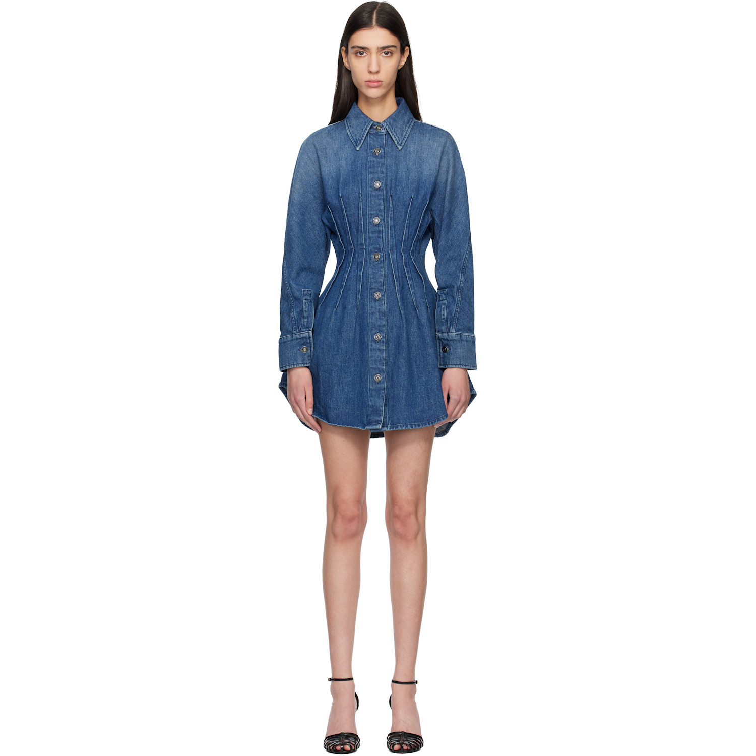 Givenchy Blue Cocoon Denim Minidress