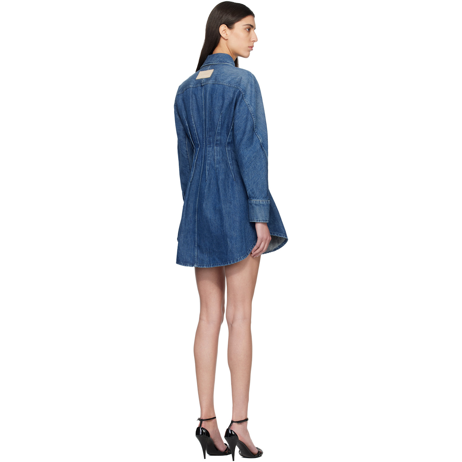 Givenchy Blue Cocoon Denim Minidress 