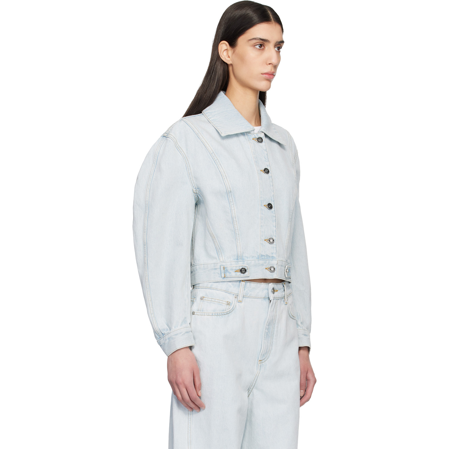  Givenchy Blue Back-to-front Cocoon Denim Jacket 