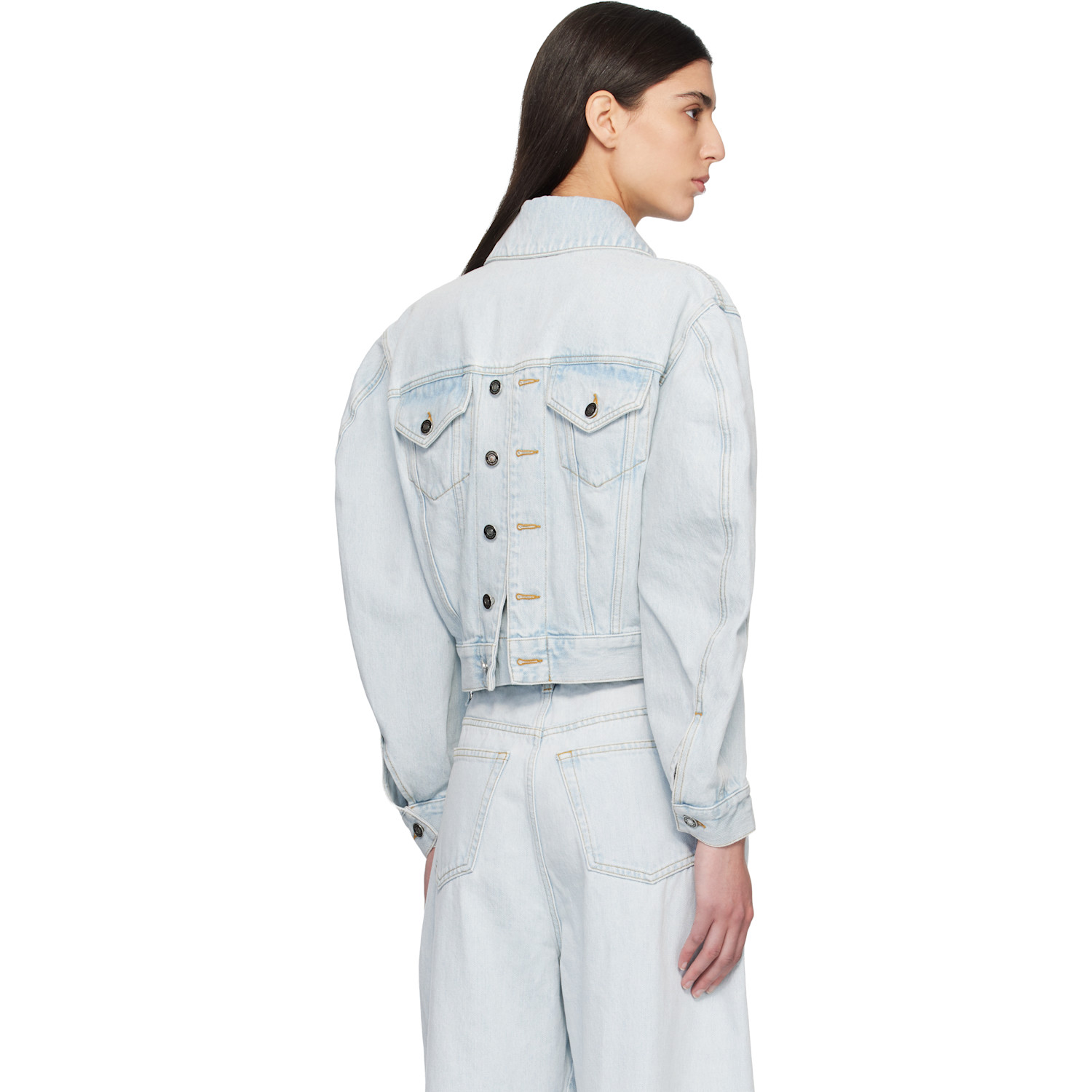 Givenchy Blue Back-to-front Cocoon Denim Jacket 