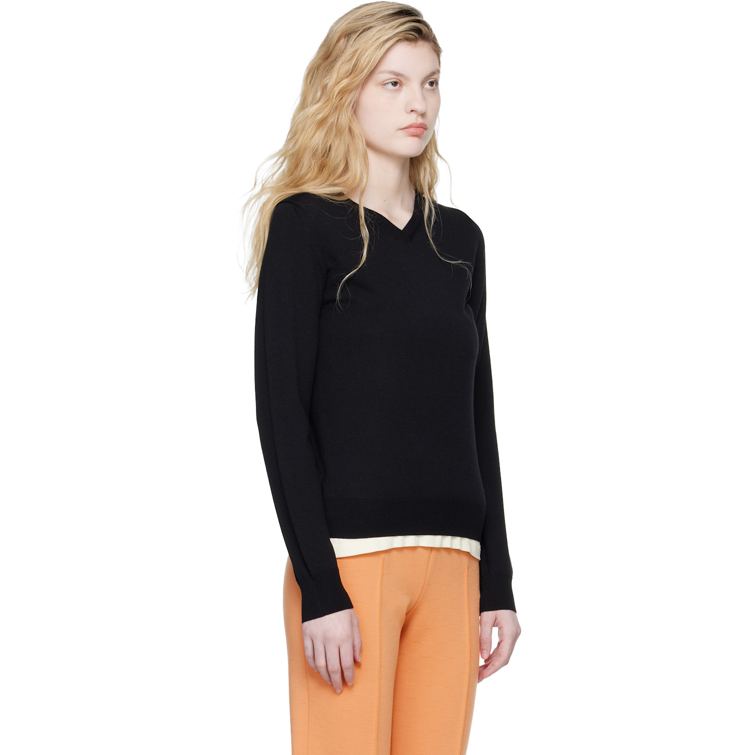  High Sport Black Billie Vneck Sweater 