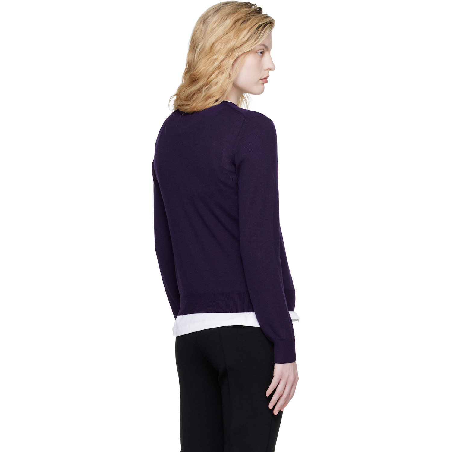  High Sport Purple Billie Vneck Sweater 