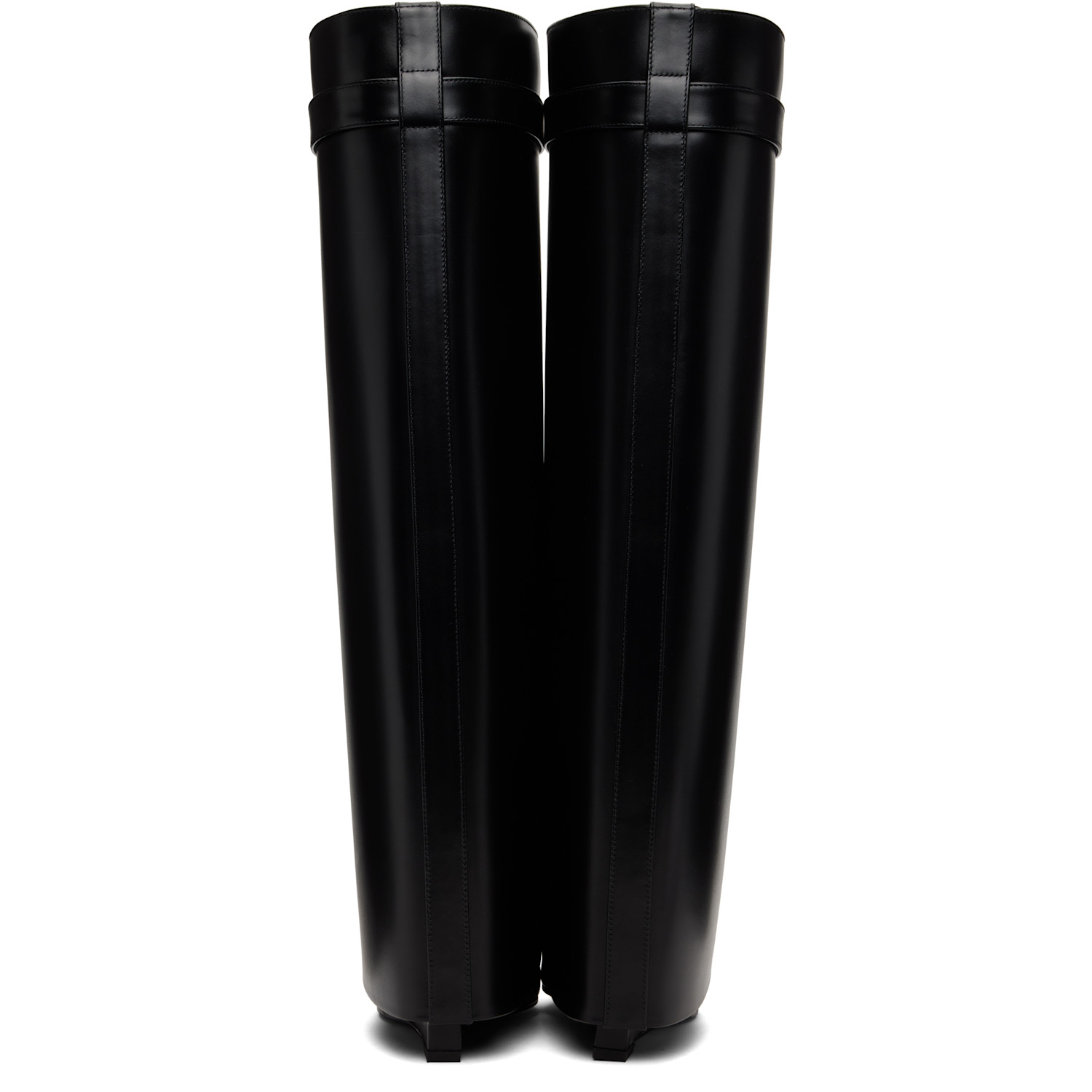  Givenchy Black Shark Pinch Tall Boots 