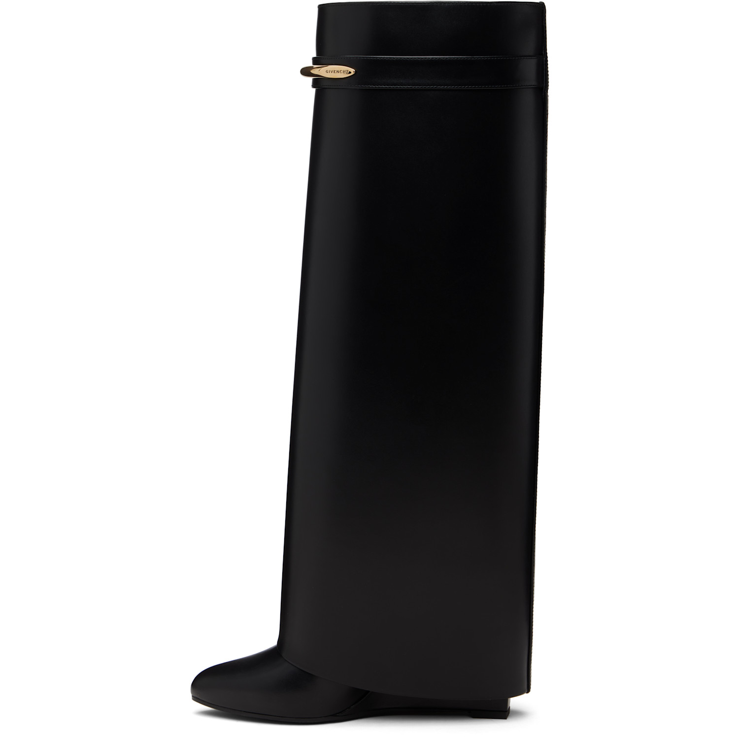  Givenchy Black Shark Pinch Tall Boots 