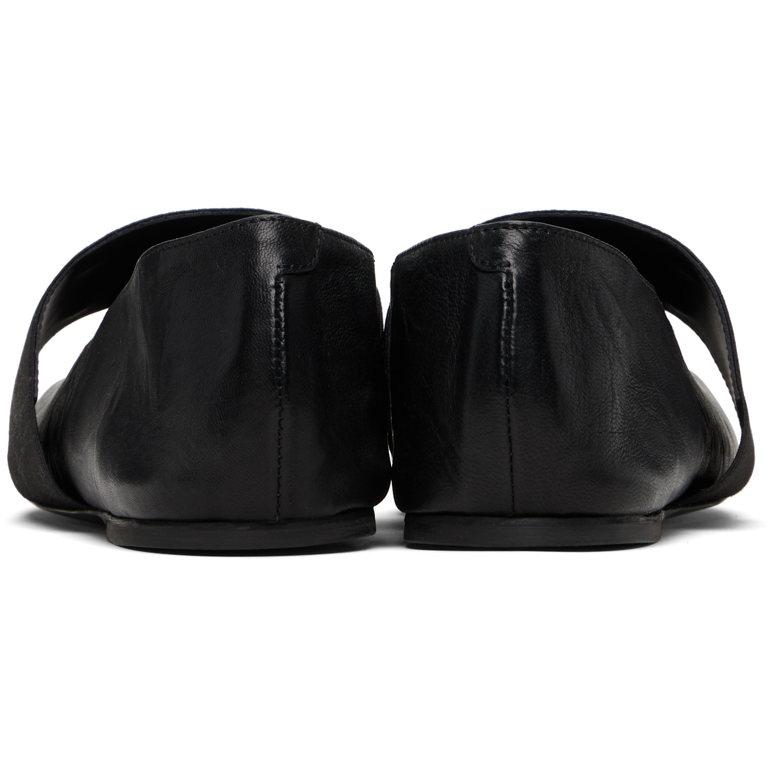  Givenchy Black Sliced Square Ballerina Flats 