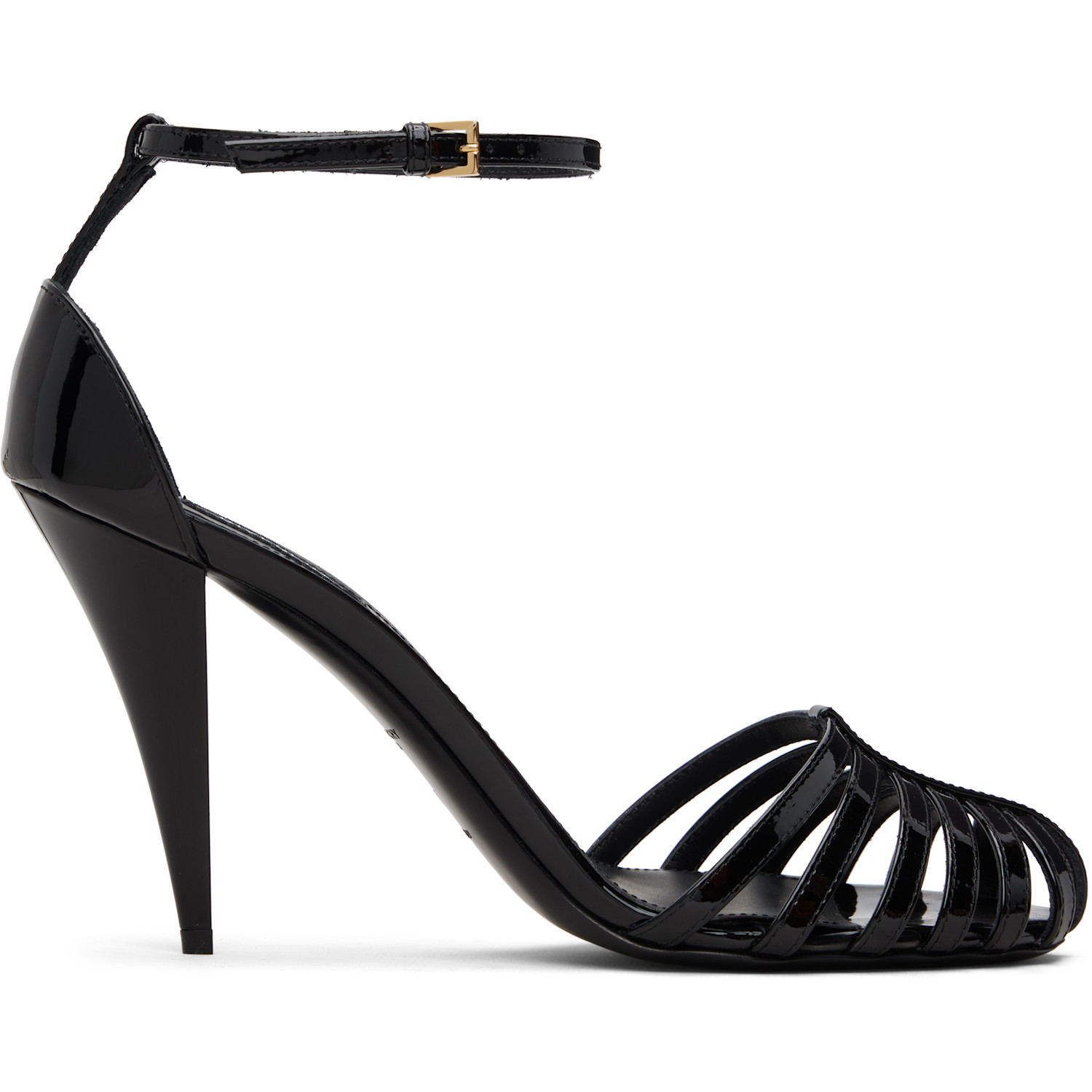 Givenchy Black Cage Heeled Sandals