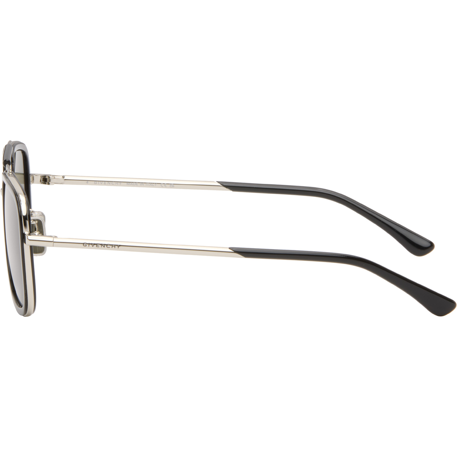  Givenchy Silver & Black Day Sunglasses 