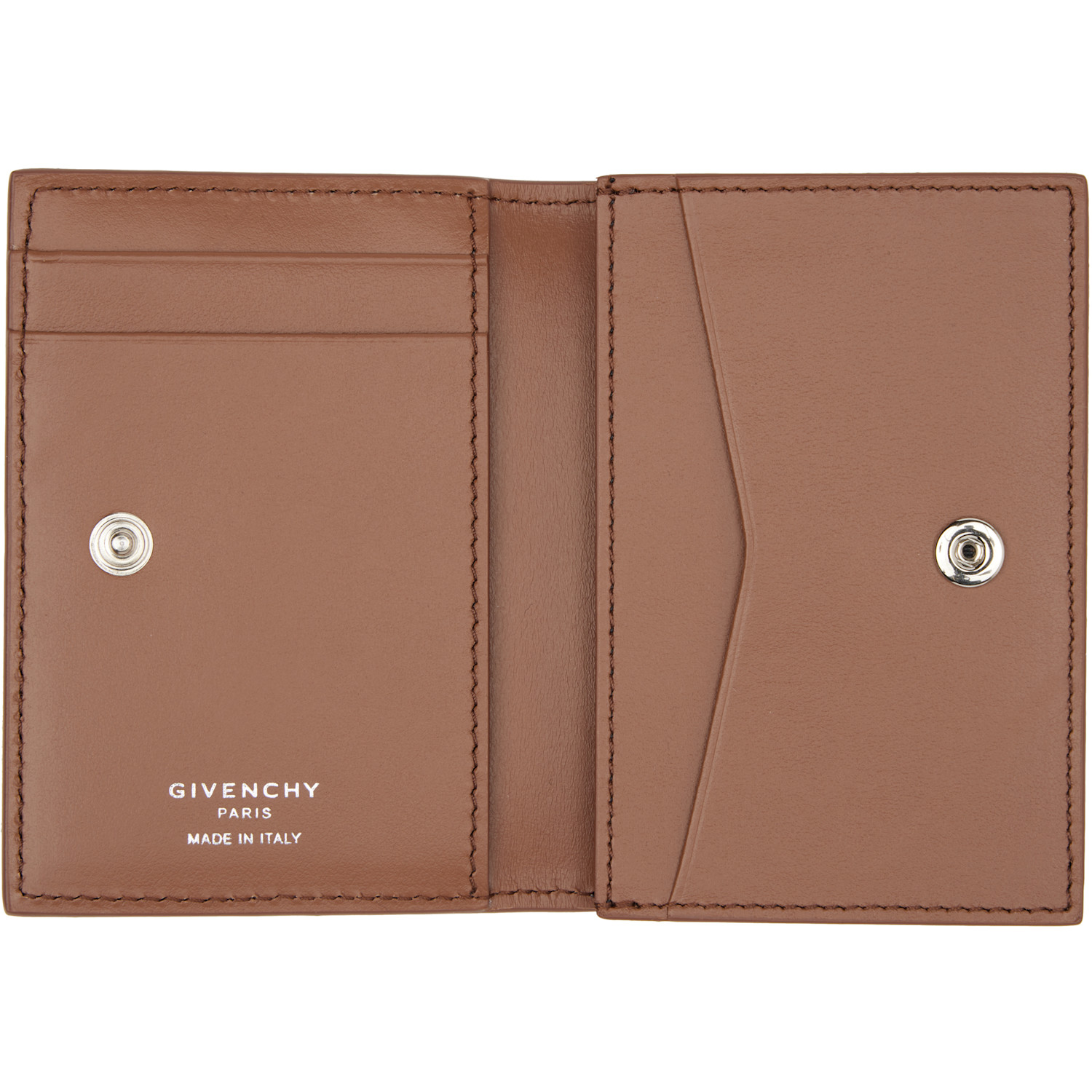  Givenchy Tan Flap Card Holder 