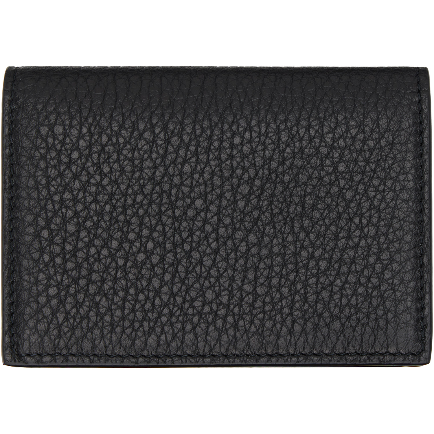  Givenchy Black Flap Grained Leather Card Holder 