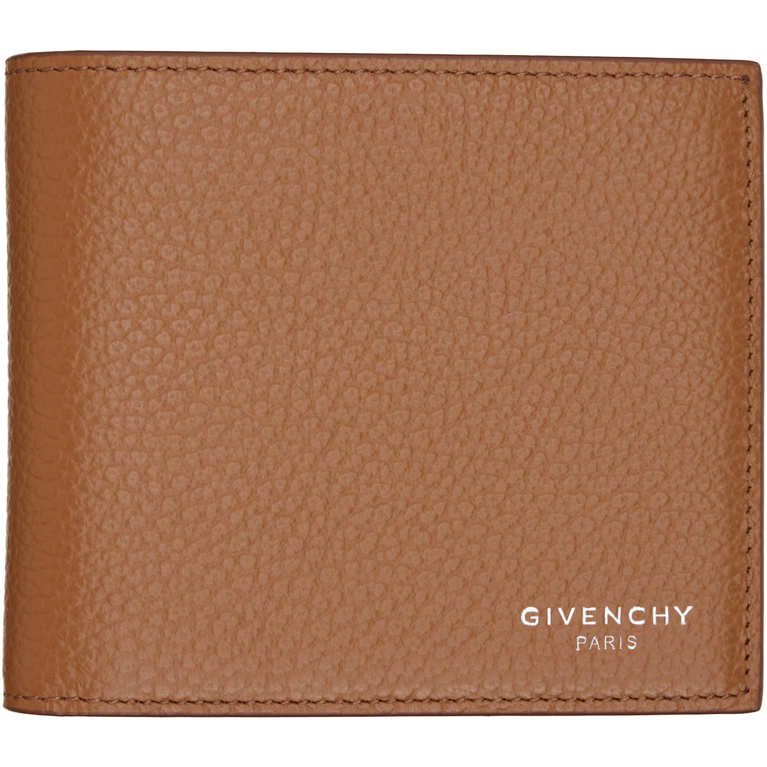 Givenchy Brown Grained Leather Wallet