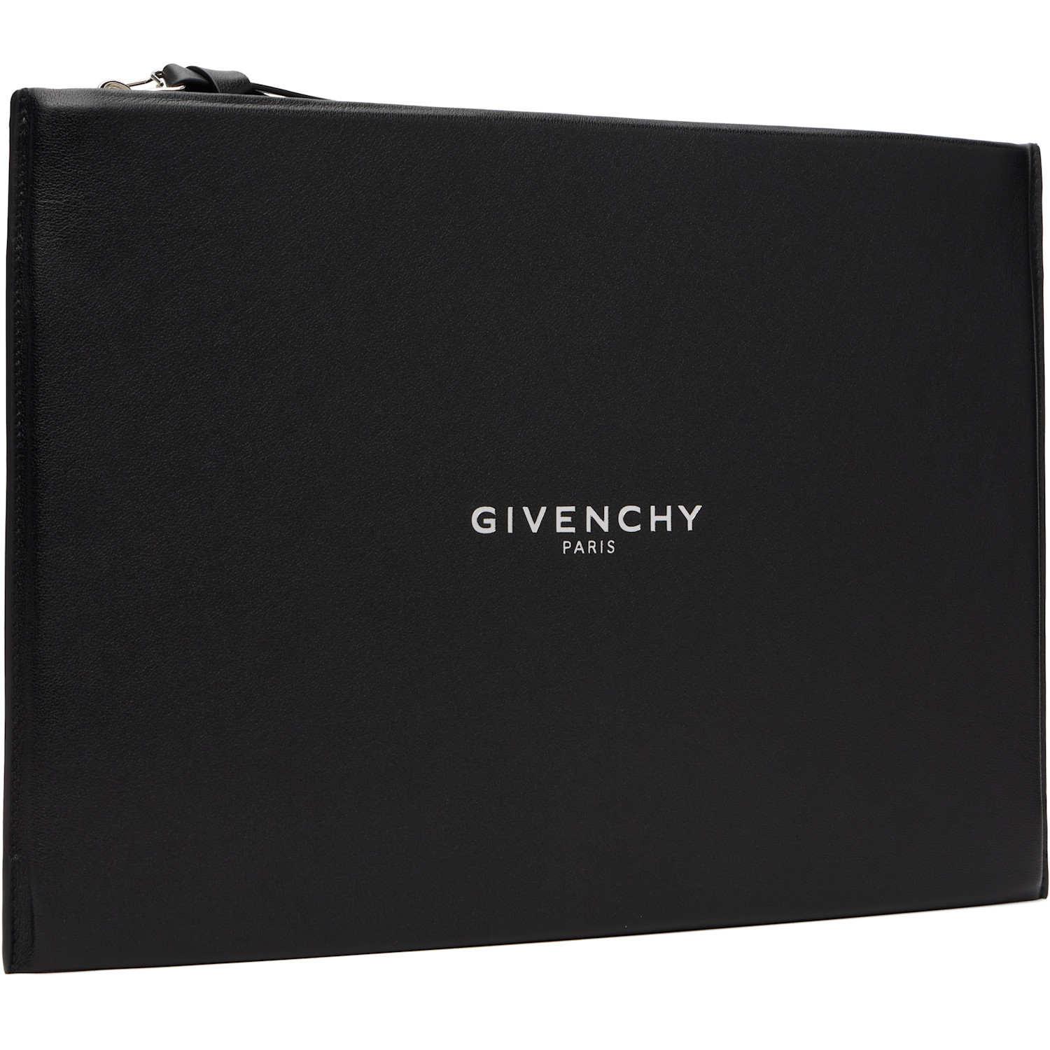  Givenchy Black Antigona Stamped Large Leather Pouch 
