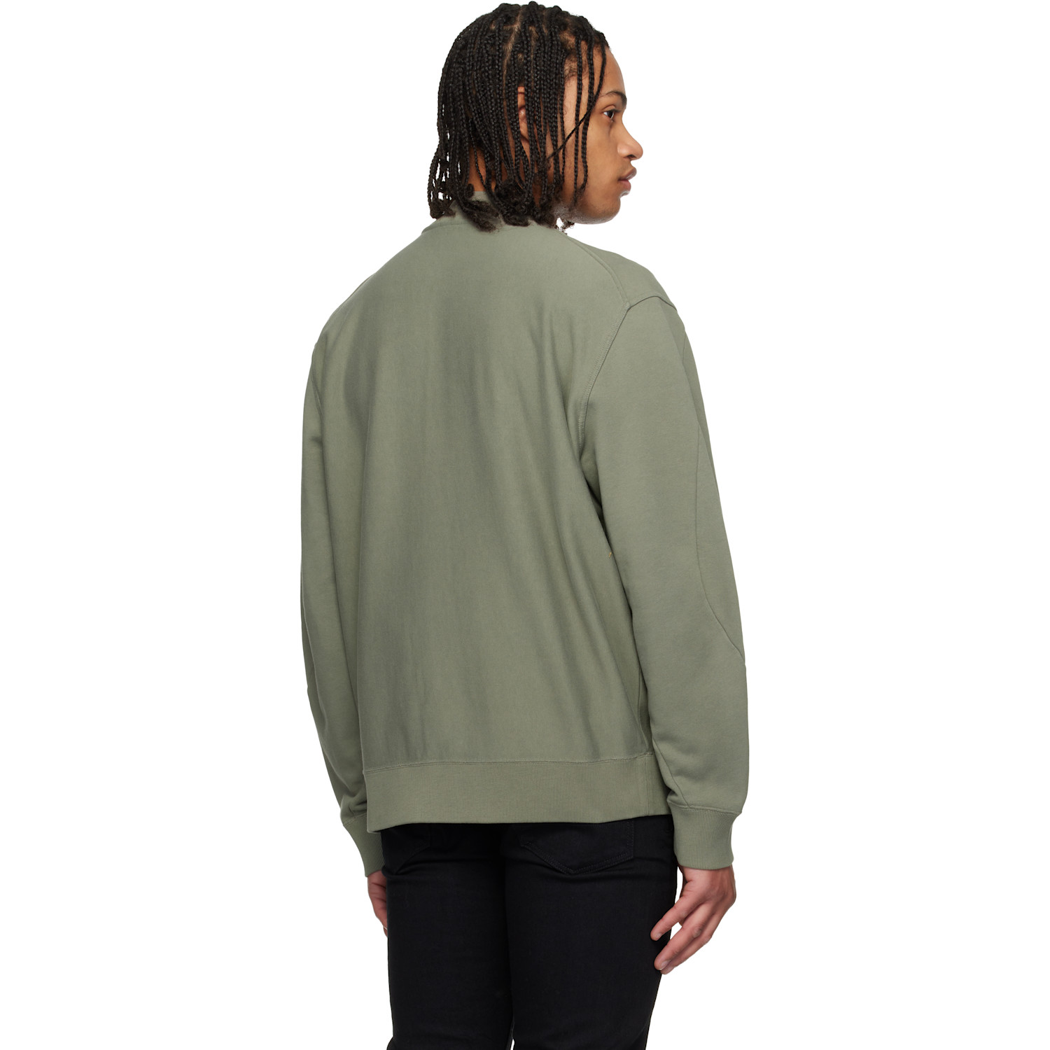  Givenchy Khaki 'givenchy Paris' Couture Seam Cardigan Jacket 