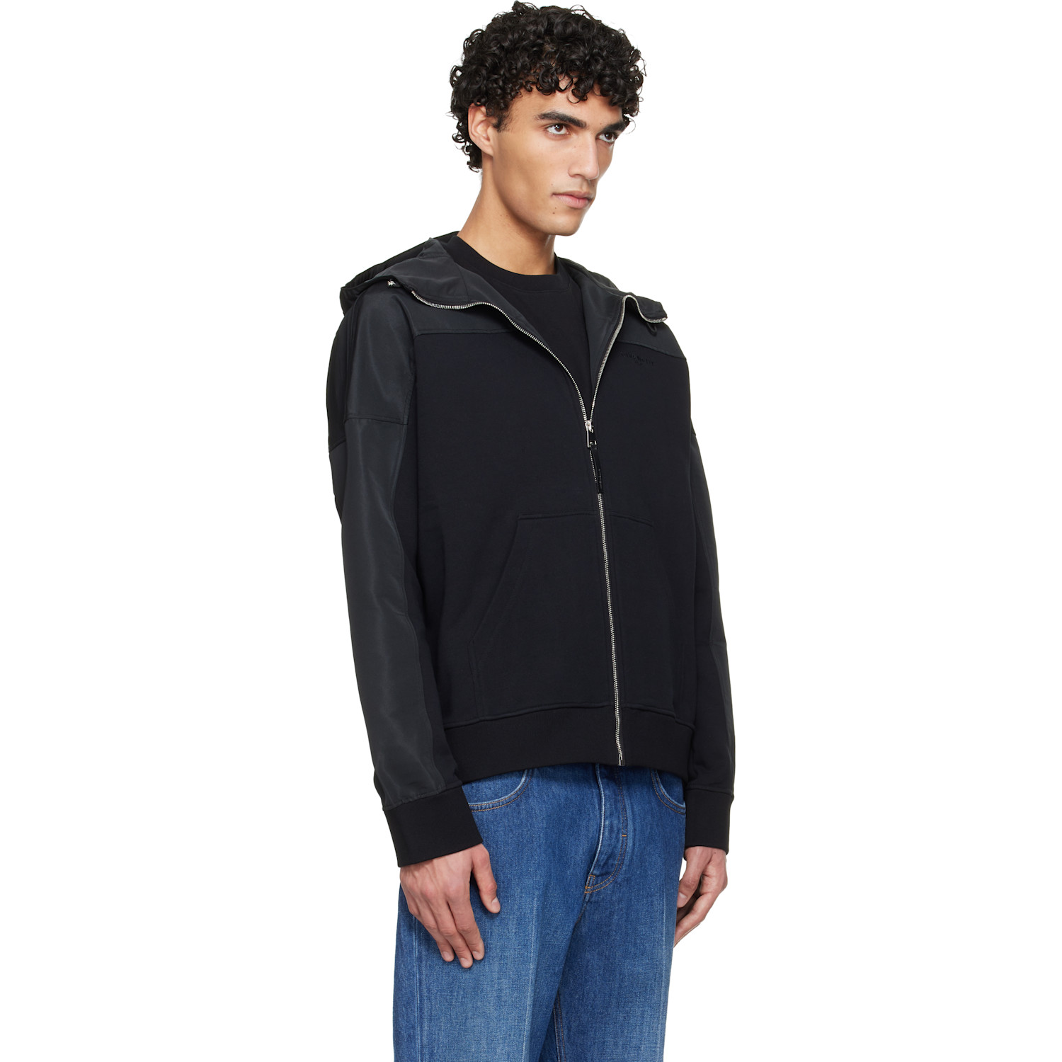  Givenchy Black Windbreaker Hoodie Jacket 