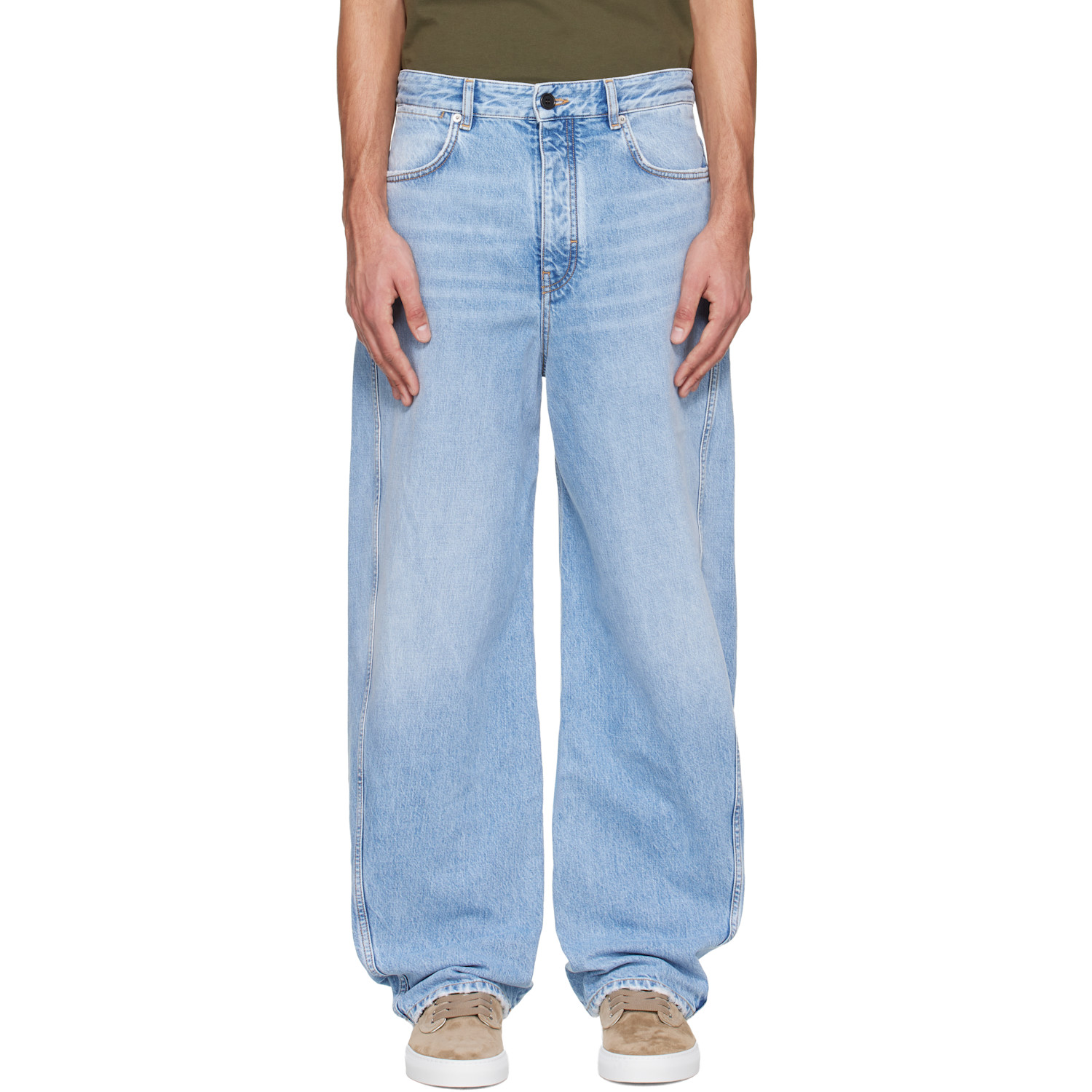 Givenchy Blue Couture Seam Jeans