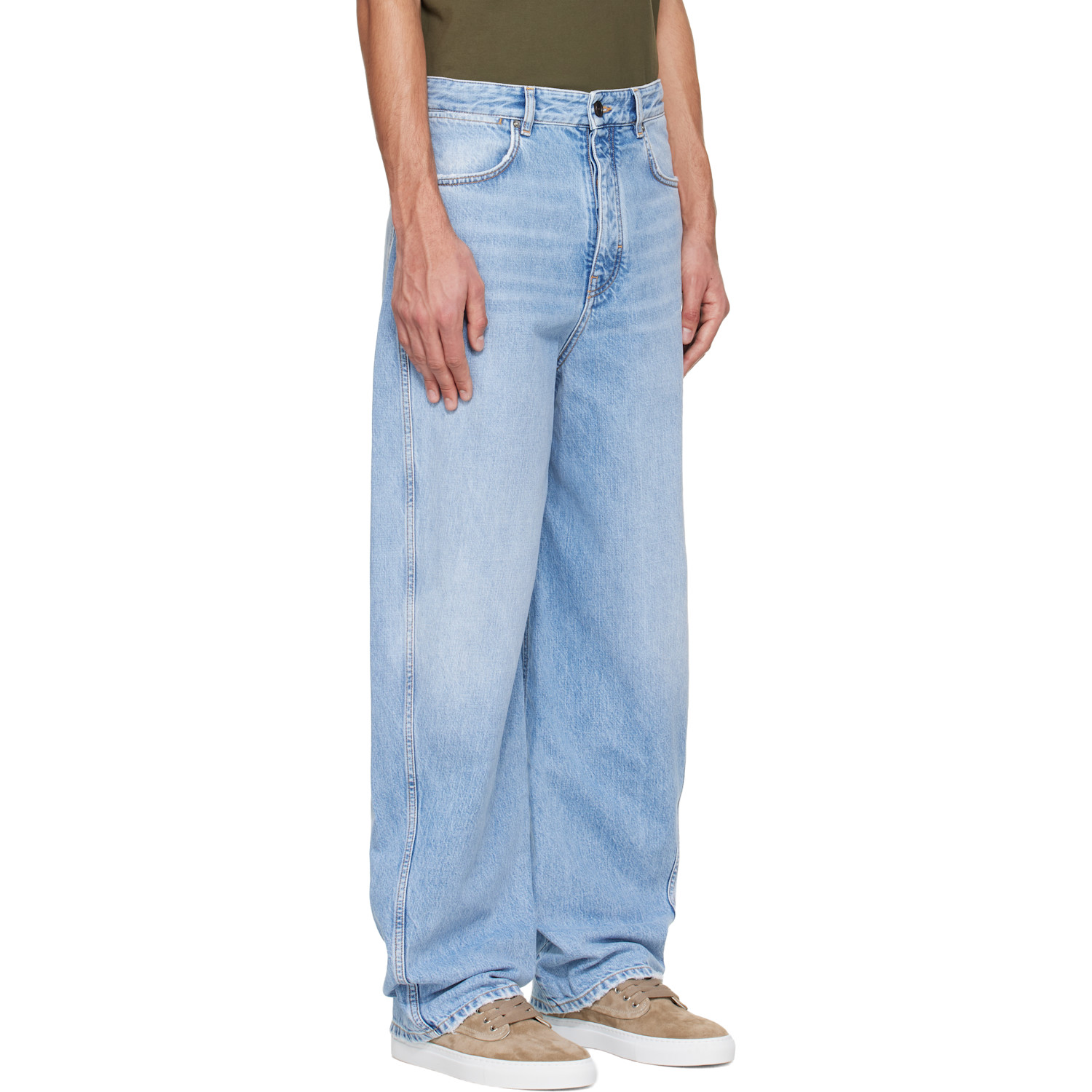  Givenchy Blue Couture Seam Jeans 