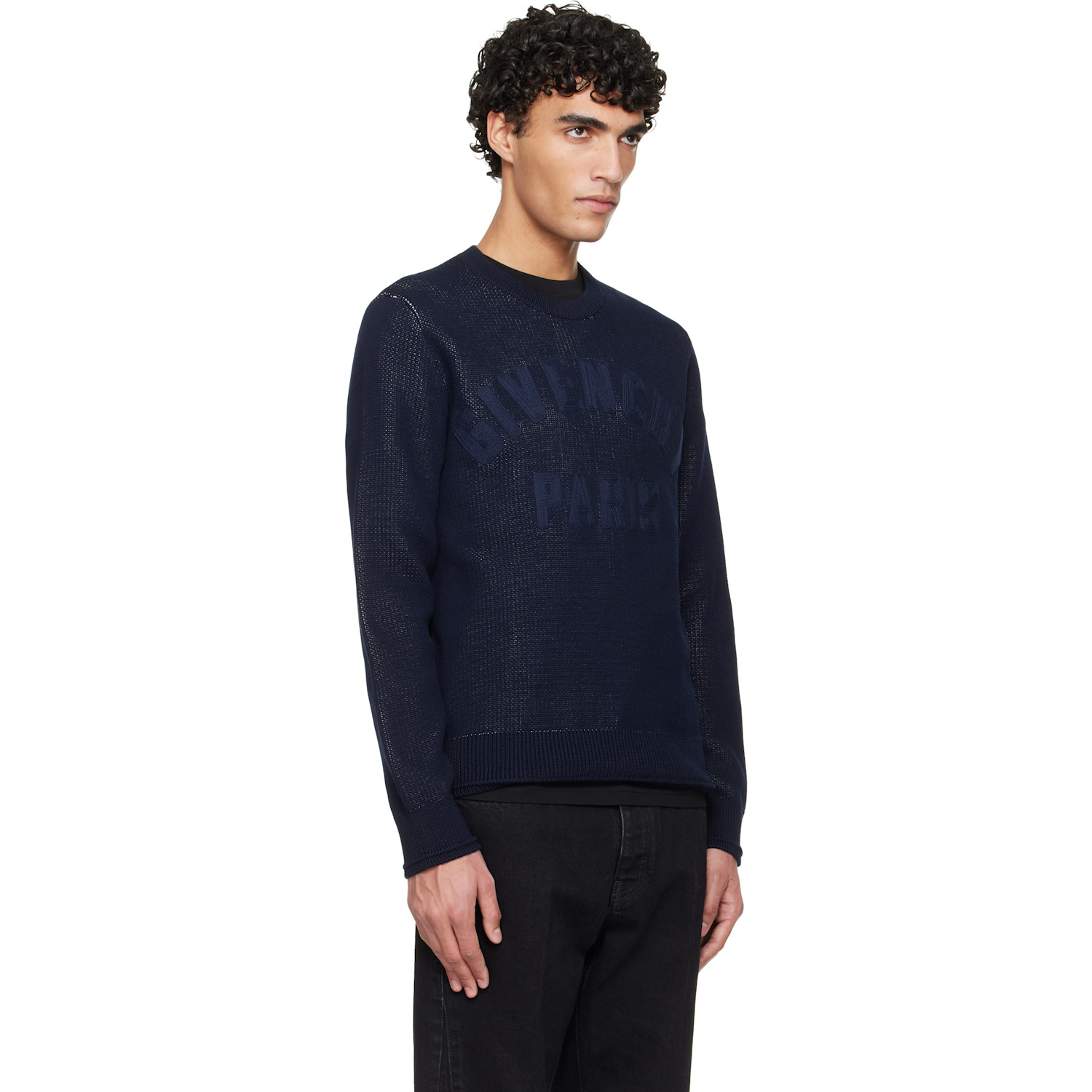  Givenchy Navy Crewneck Sweater 