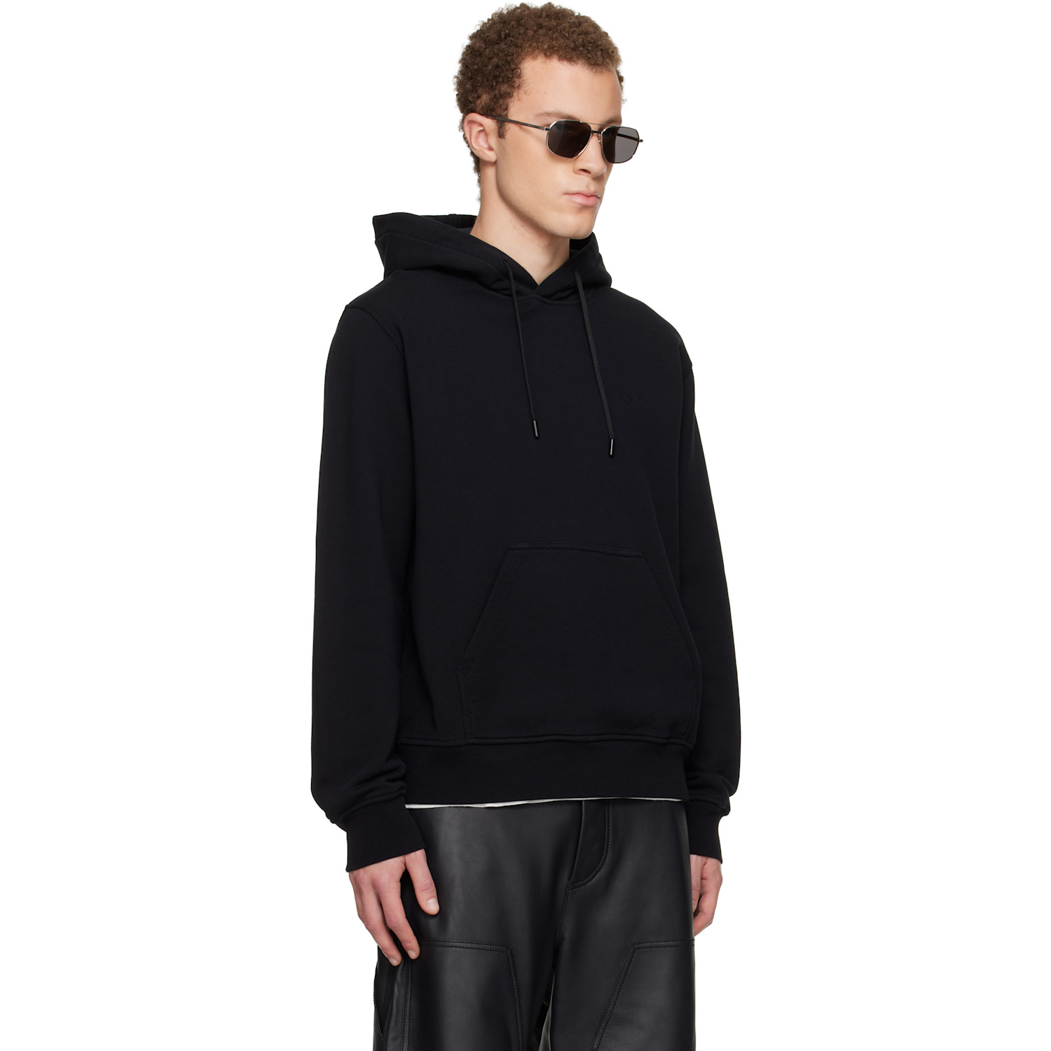  Givenchy Black Couture Seam Hoodie 