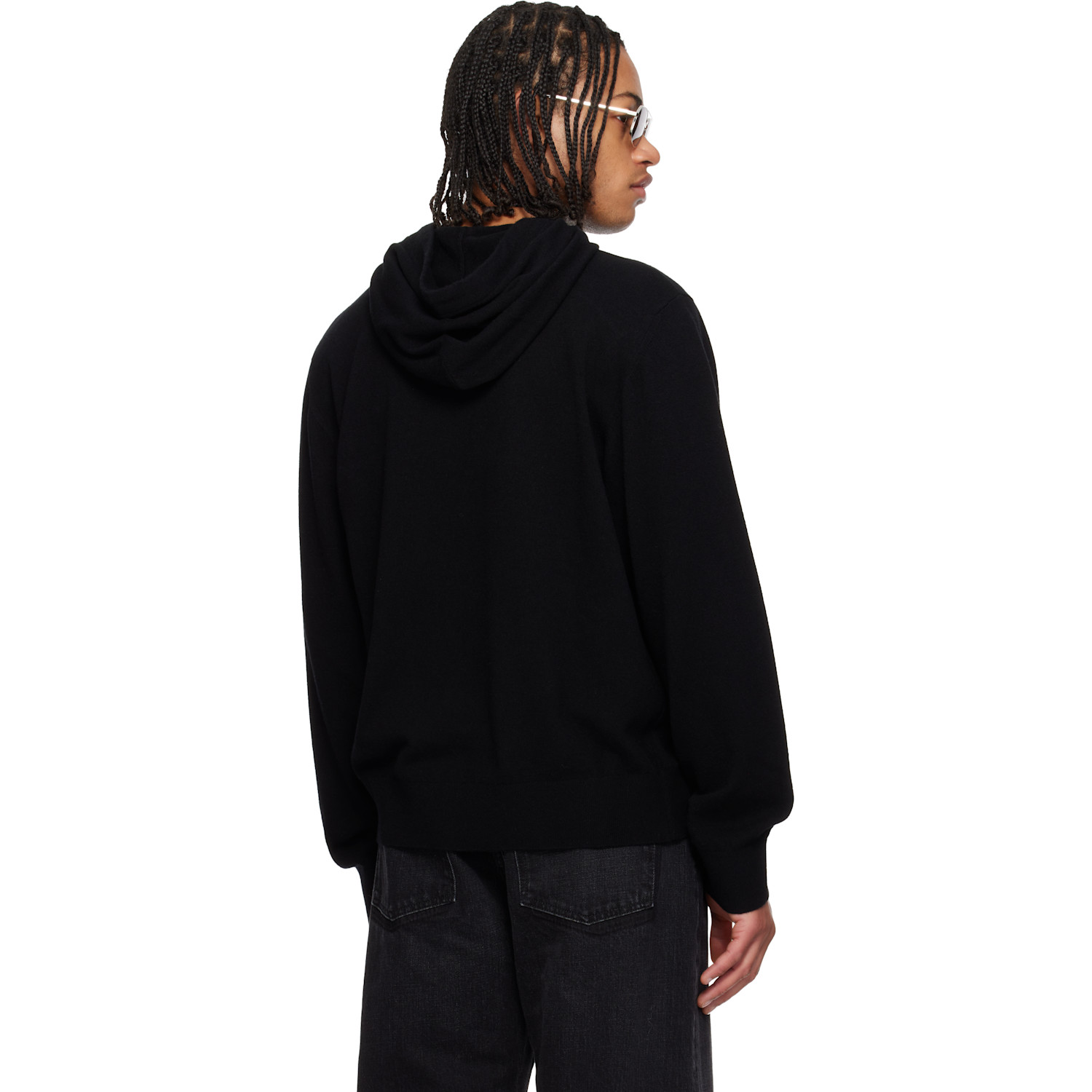  Givenchy Black Wool & Cashmere Embroidered Hoodie 