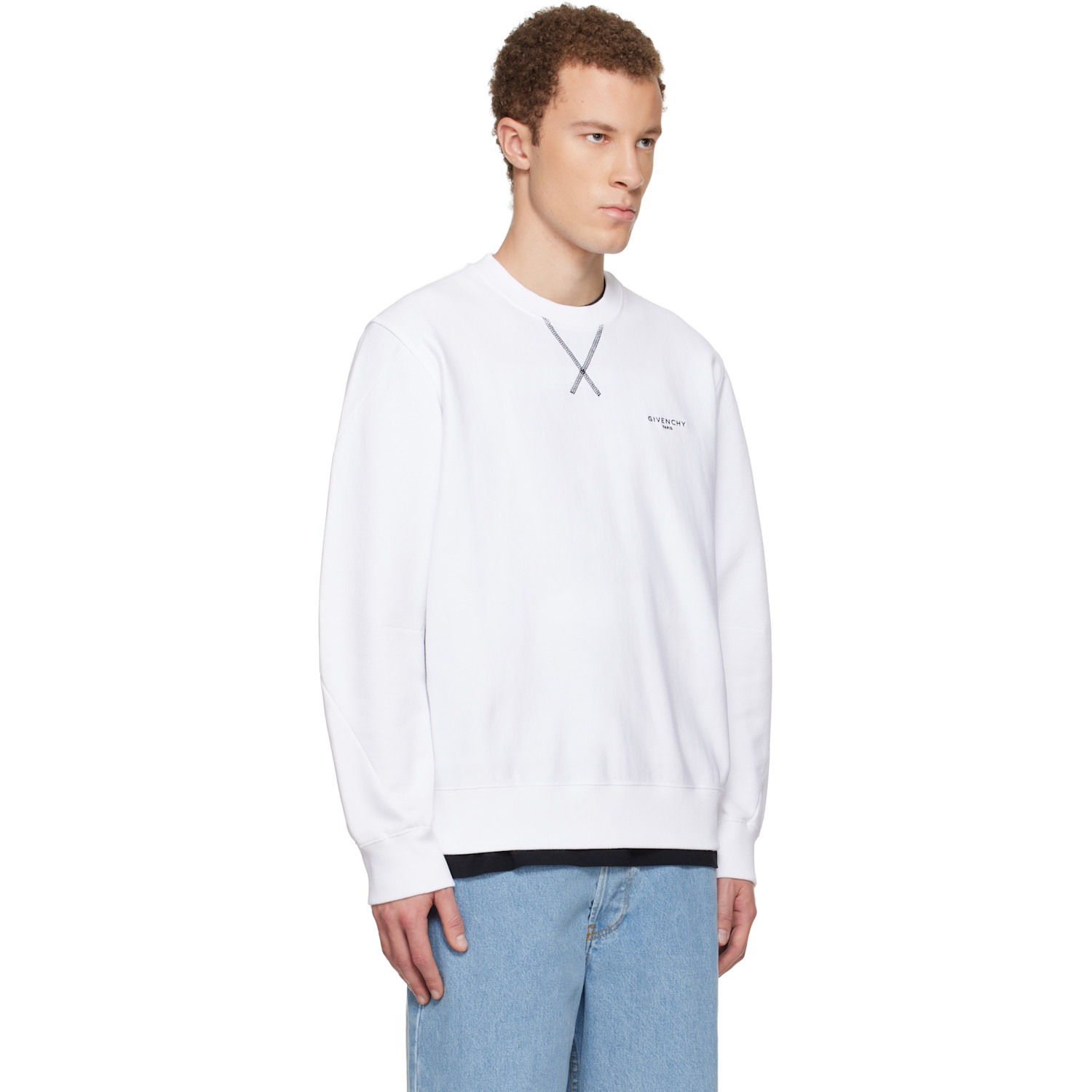  Givenchy Pull Molletonné Blanc 