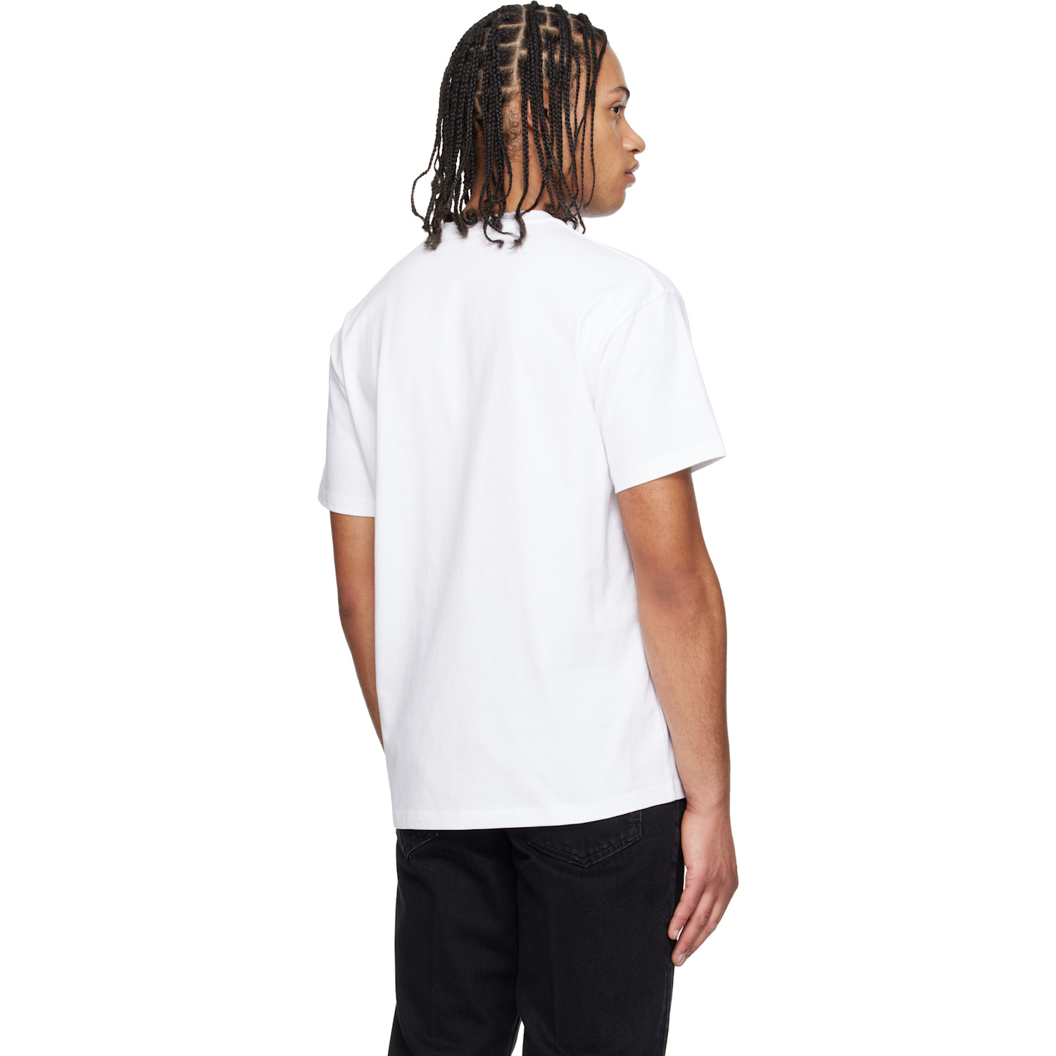  Givenchy White Cotton 'givenchy Paris' Embroidery T-shirt 