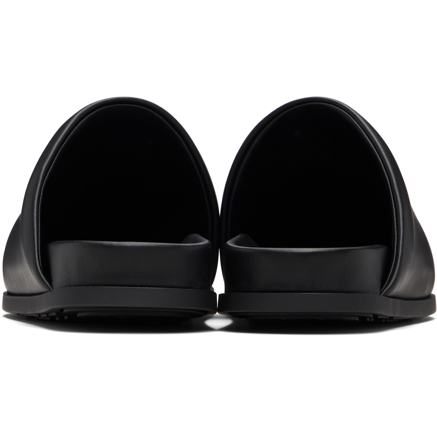  Givenchy Black Puffy Nappa Leather Mule Loafers 