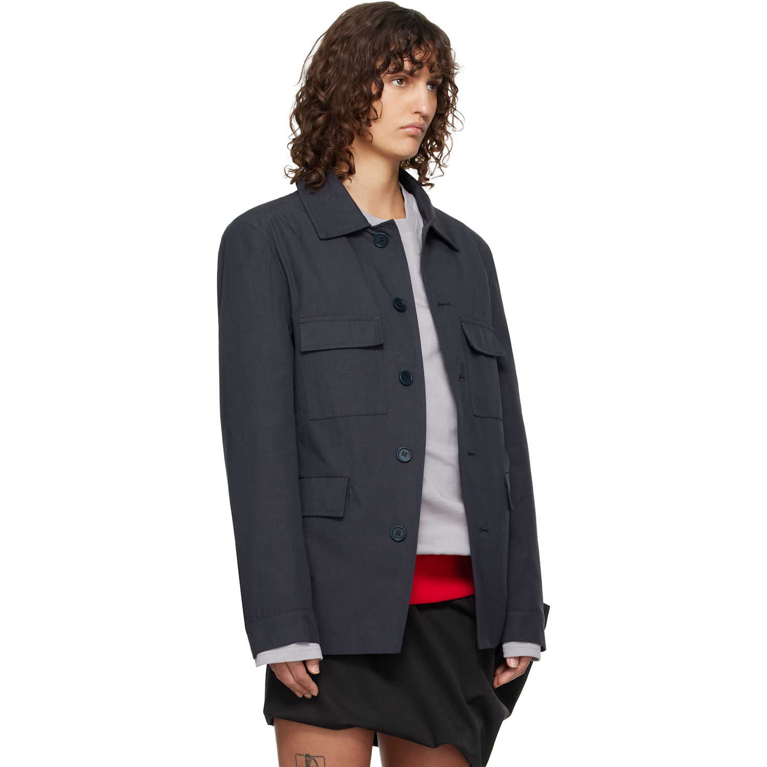  Lii Navy Military Jacket 