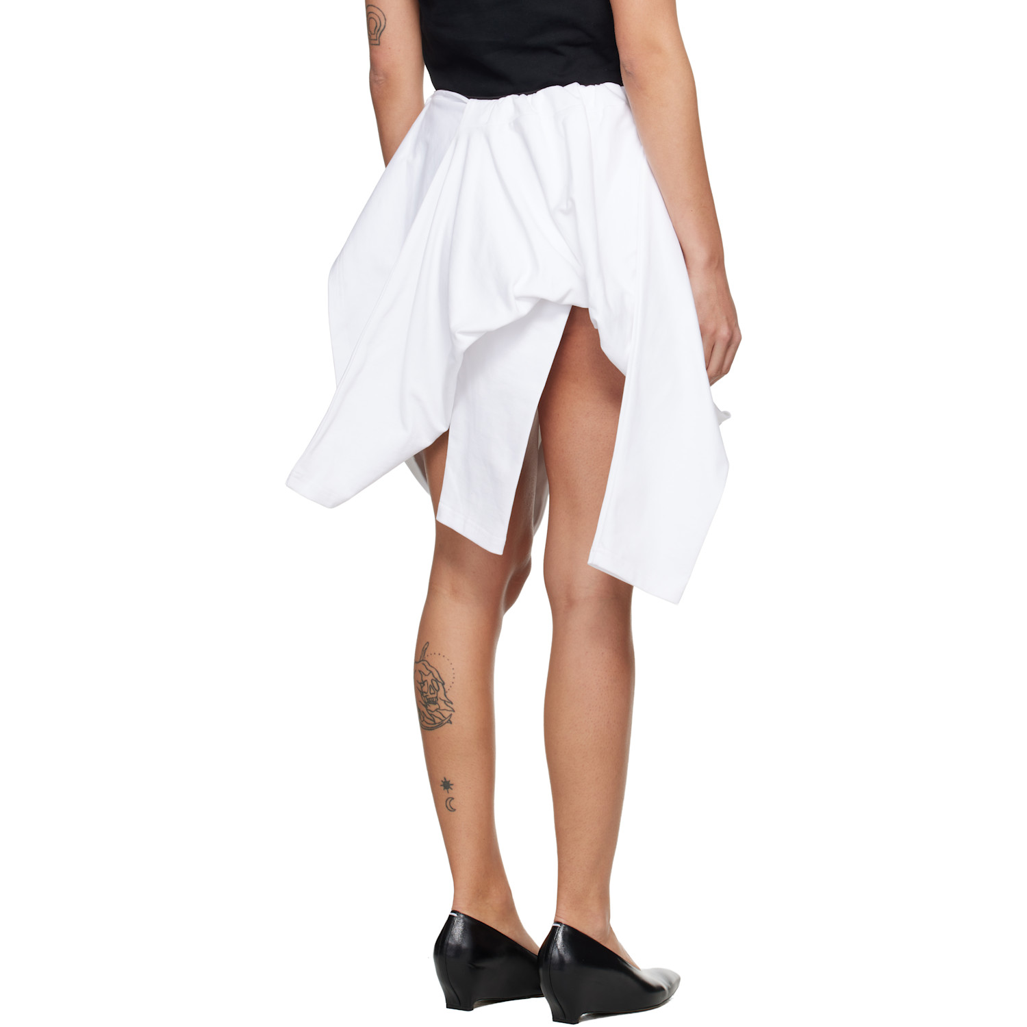  Lii White 't-shirt' Miniskirt 
