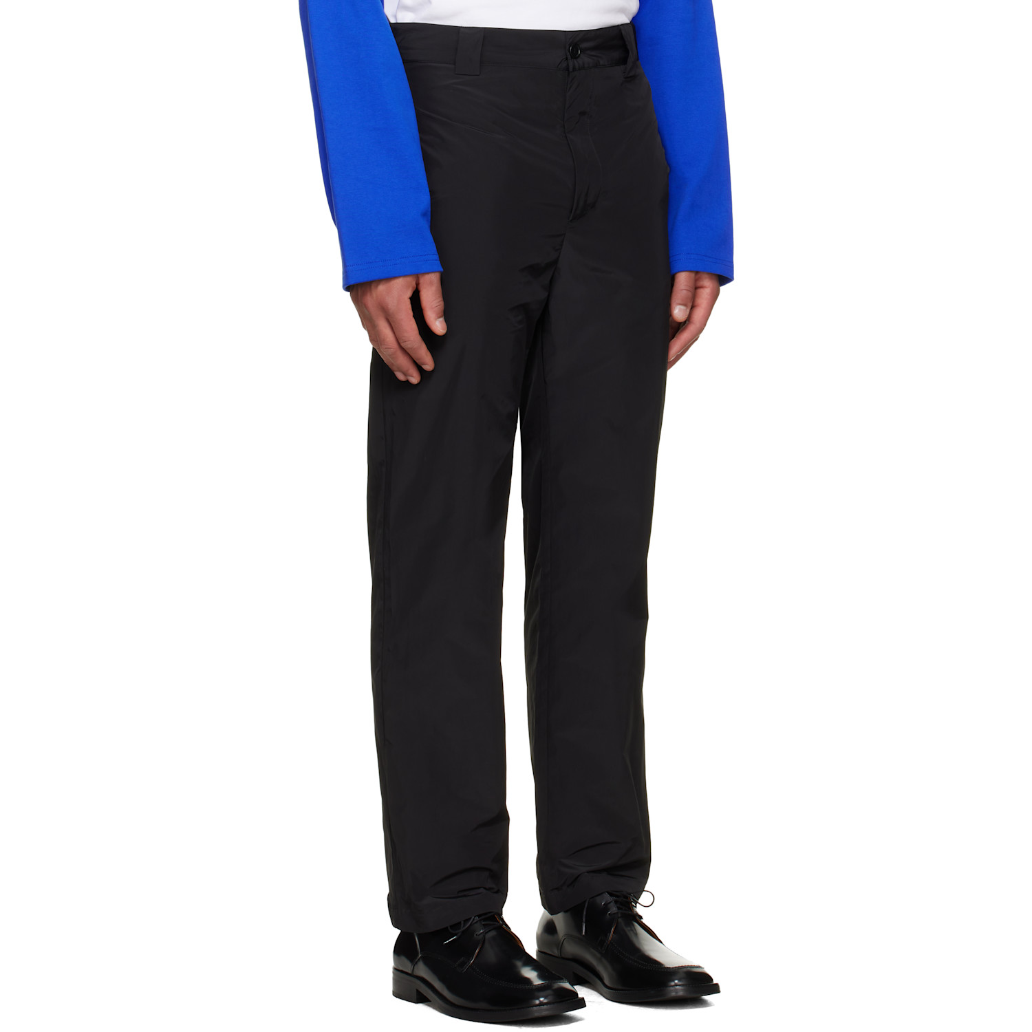  Lii Black Straight Fitted Active Trousers 